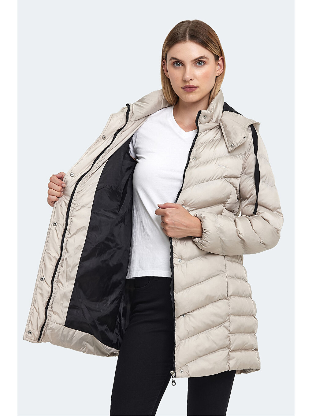 GWEN Kadın Beyaz Mont & Kaban-5