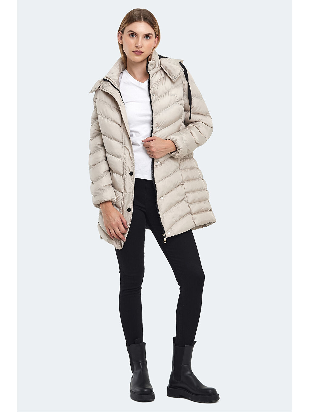 GWEN Kadın Beyaz Mont & Kaban-6