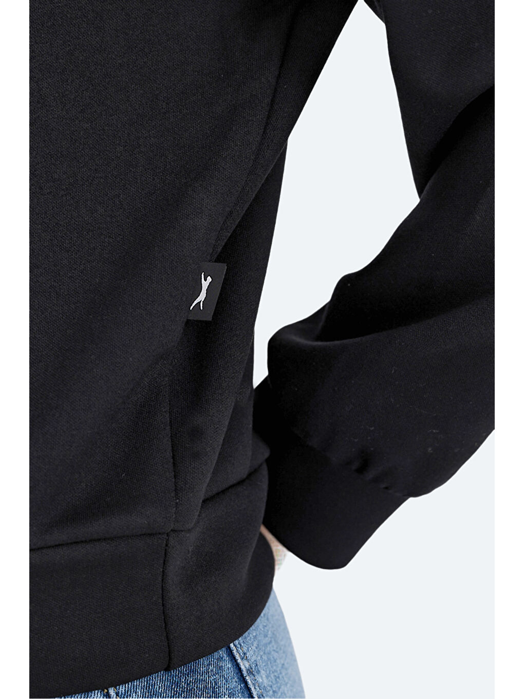 VIDAL Oversize Kadın Siyah Sweatshirt-4