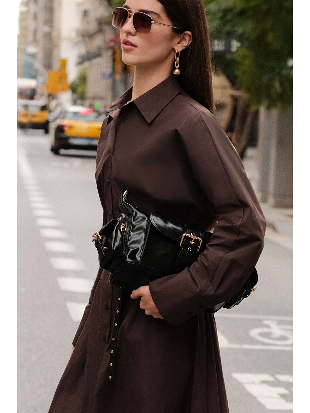 Mıca Tokalı Çanta Siyah-2