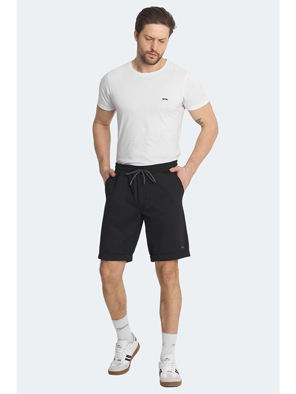 NOVA Erkek Cepli Siyah Şort-6