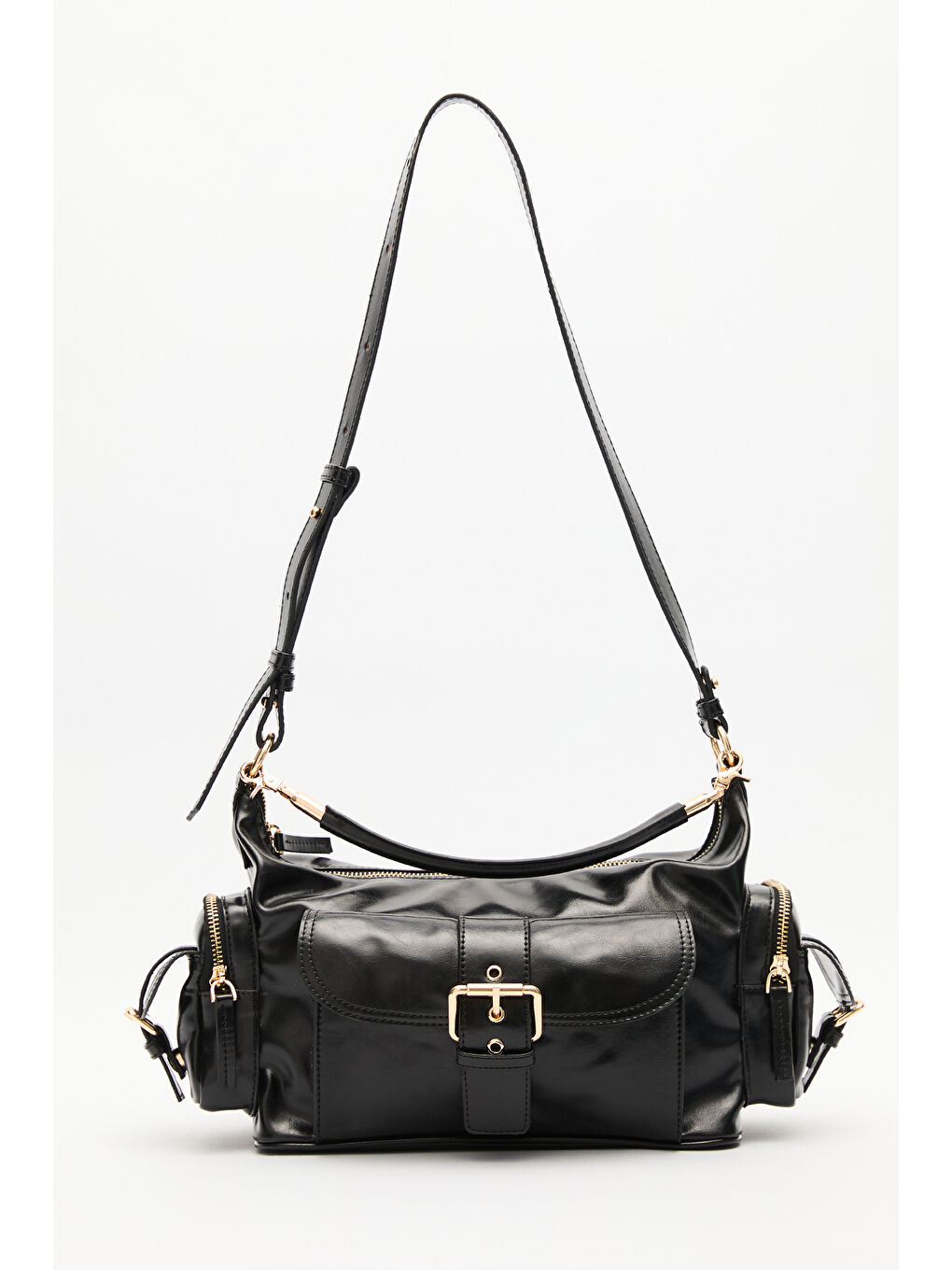 Mıca Tokalı Çanta Siyah-6