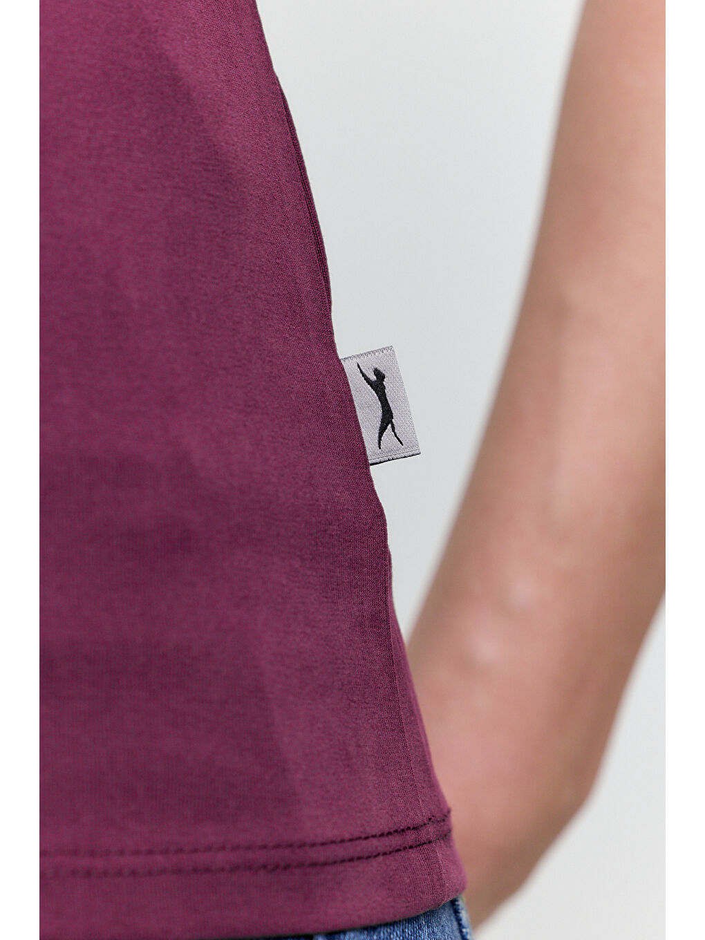 PERICAS Kadın Mürdüm Tişört-5