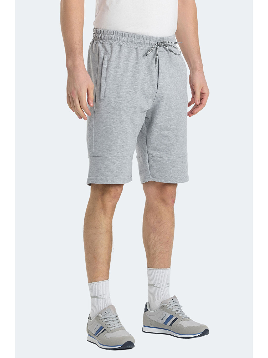 NORA Erkek Cepli Gri Şort-2