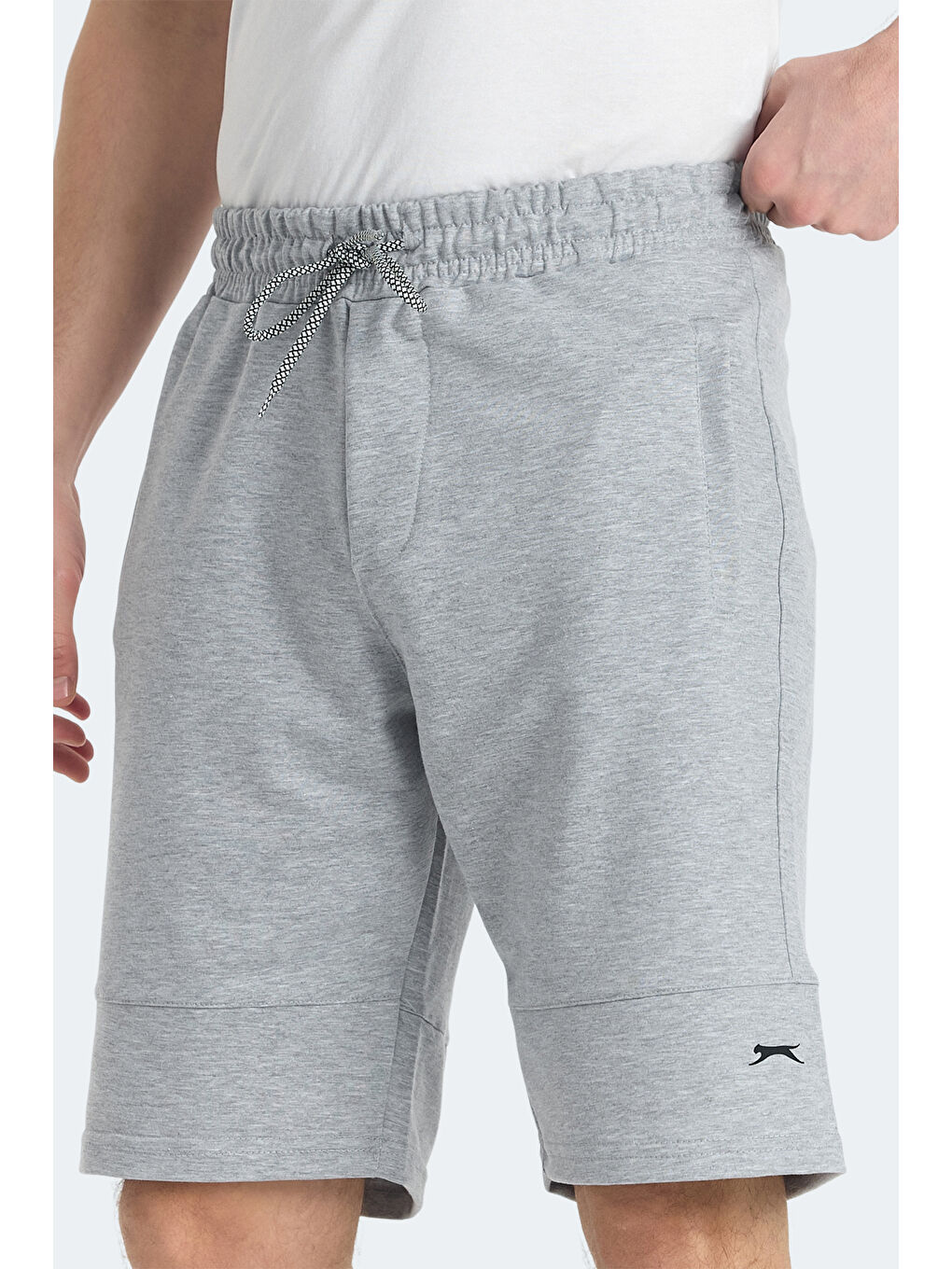 NORA Erkek Cepli Gri Şort-4