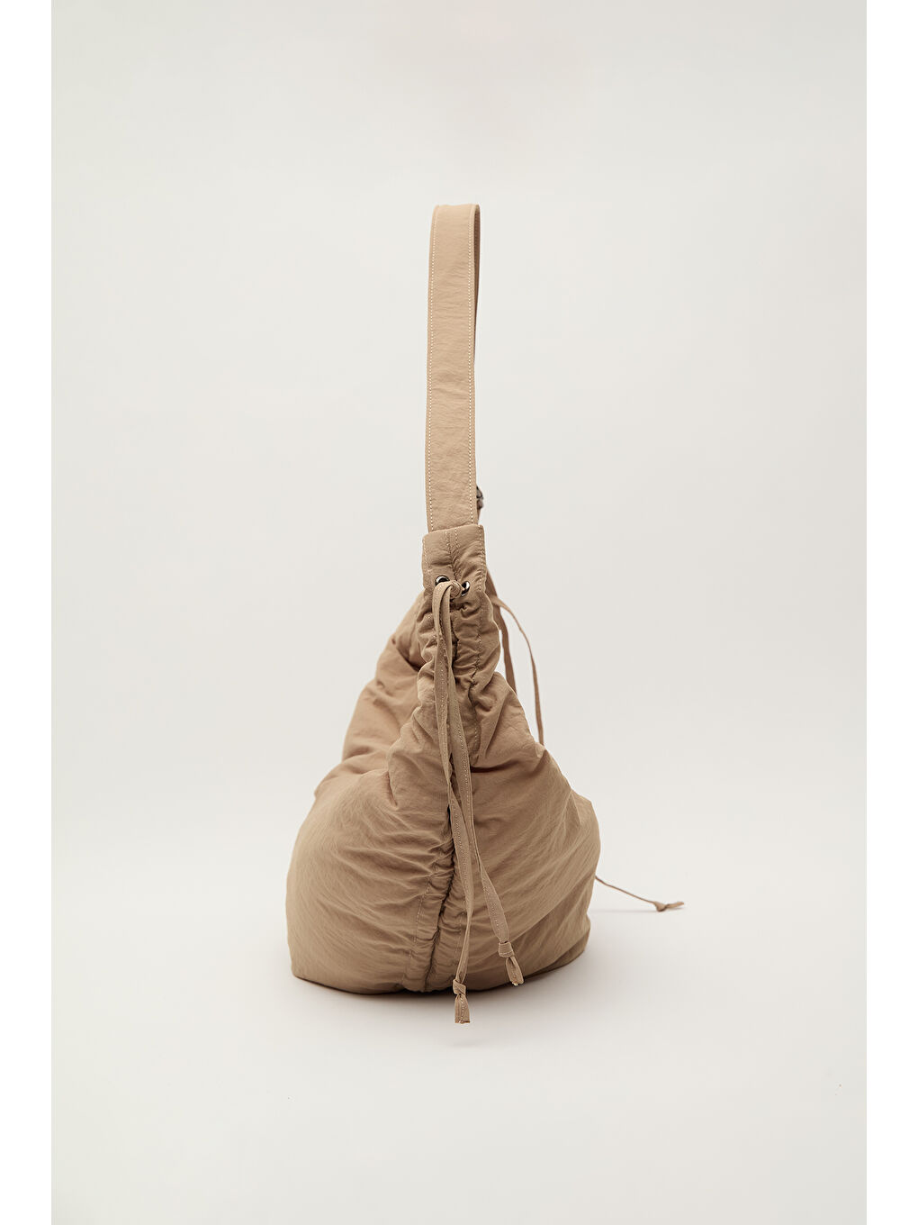 Kahverengi Büzgülü Çapraz Çanta Toprak-2