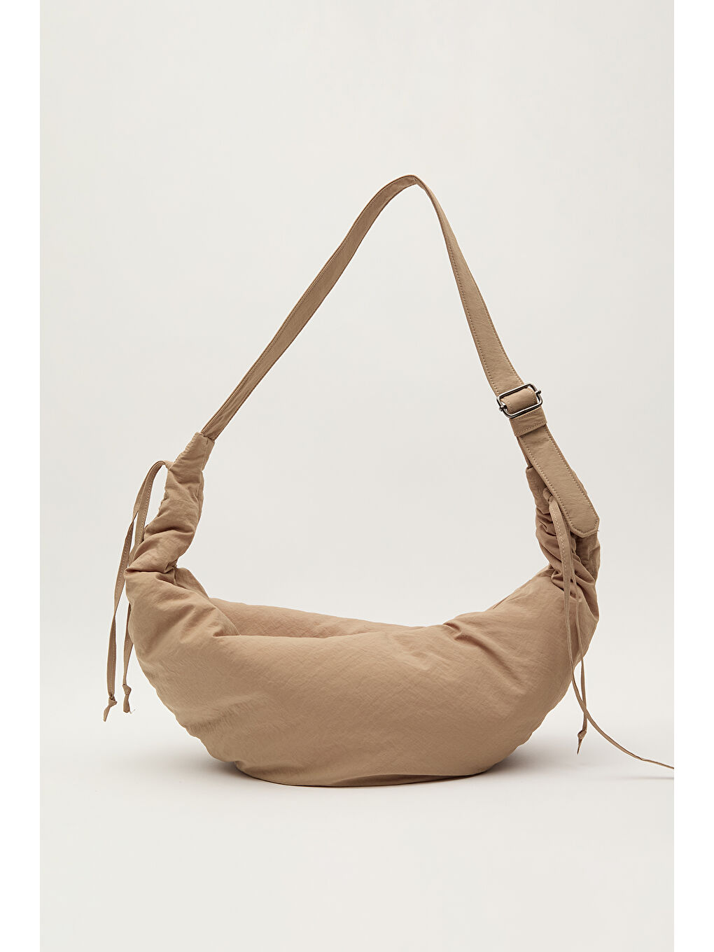 Kahverengi Büzgülü Çapraz Çanta Toprak-4