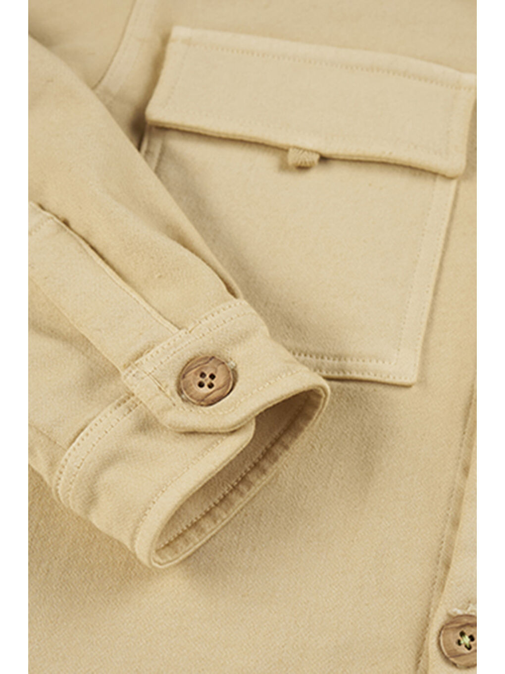 Erkek Çocuk Cep Detaylı Bej Ceket-3