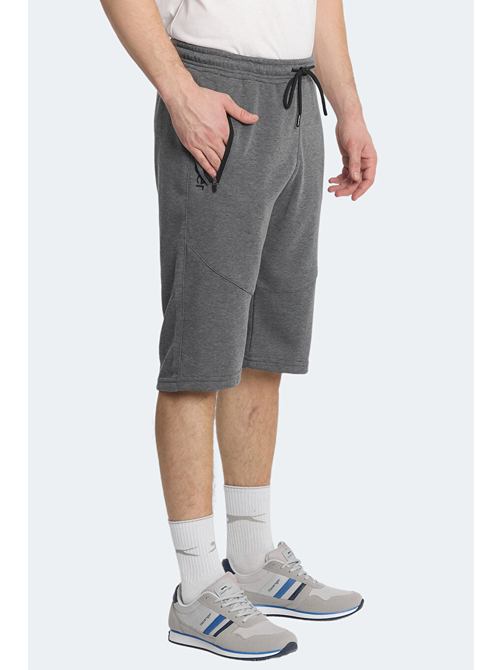 NATIVA Erkek Cepli Kapri Koyu Gri Şort-2