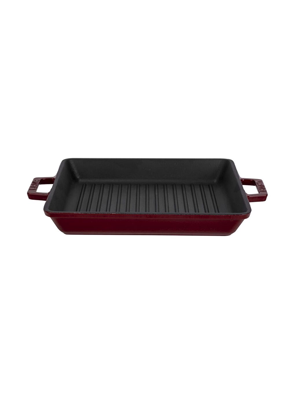 Bordo Kare Izgara Tavası Döküm Demir Yekpare Çift Kulplu Ölçü 26x26cm.