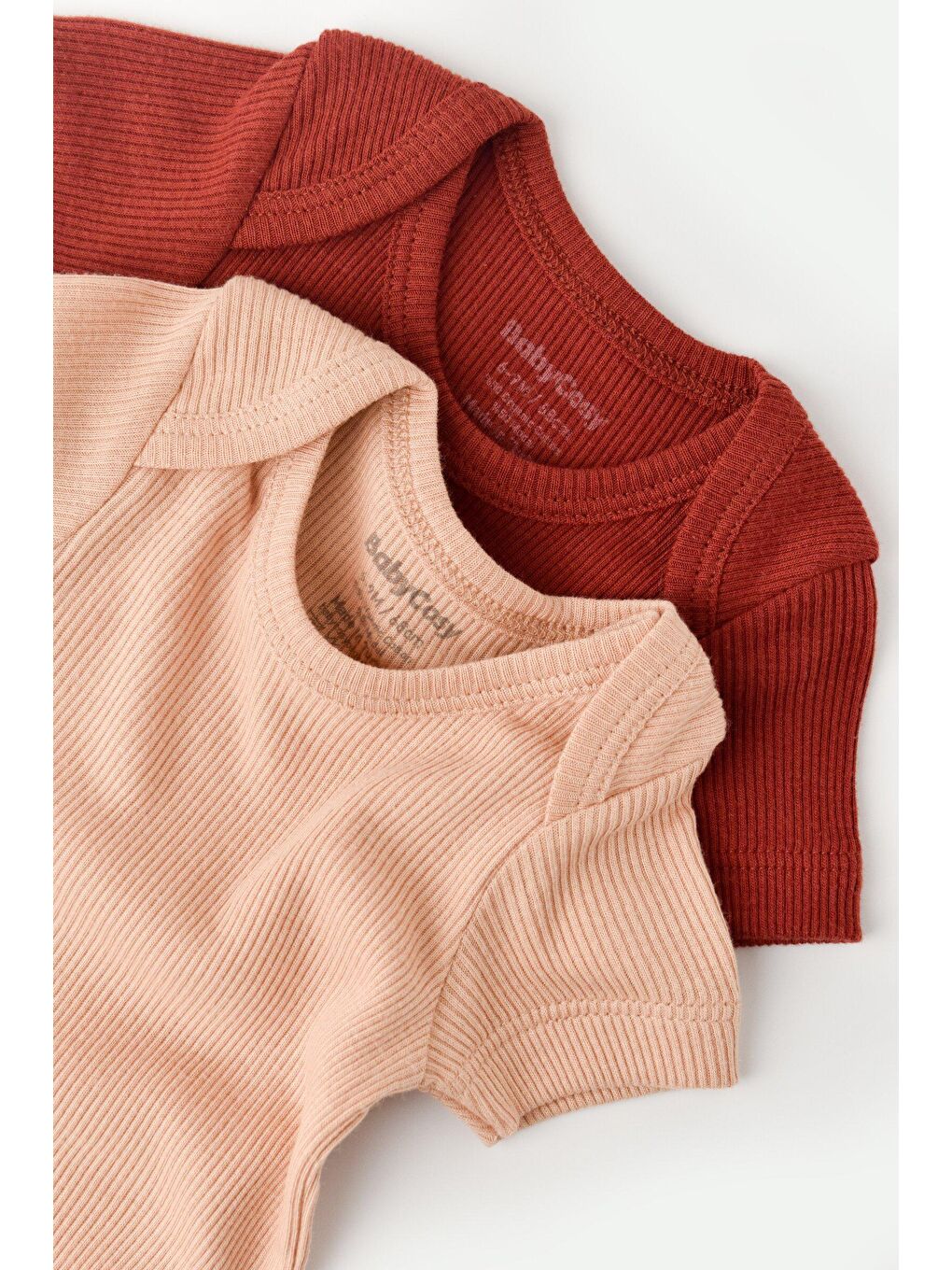 Bej Modal 2'li Kısa Kollu Badi-1