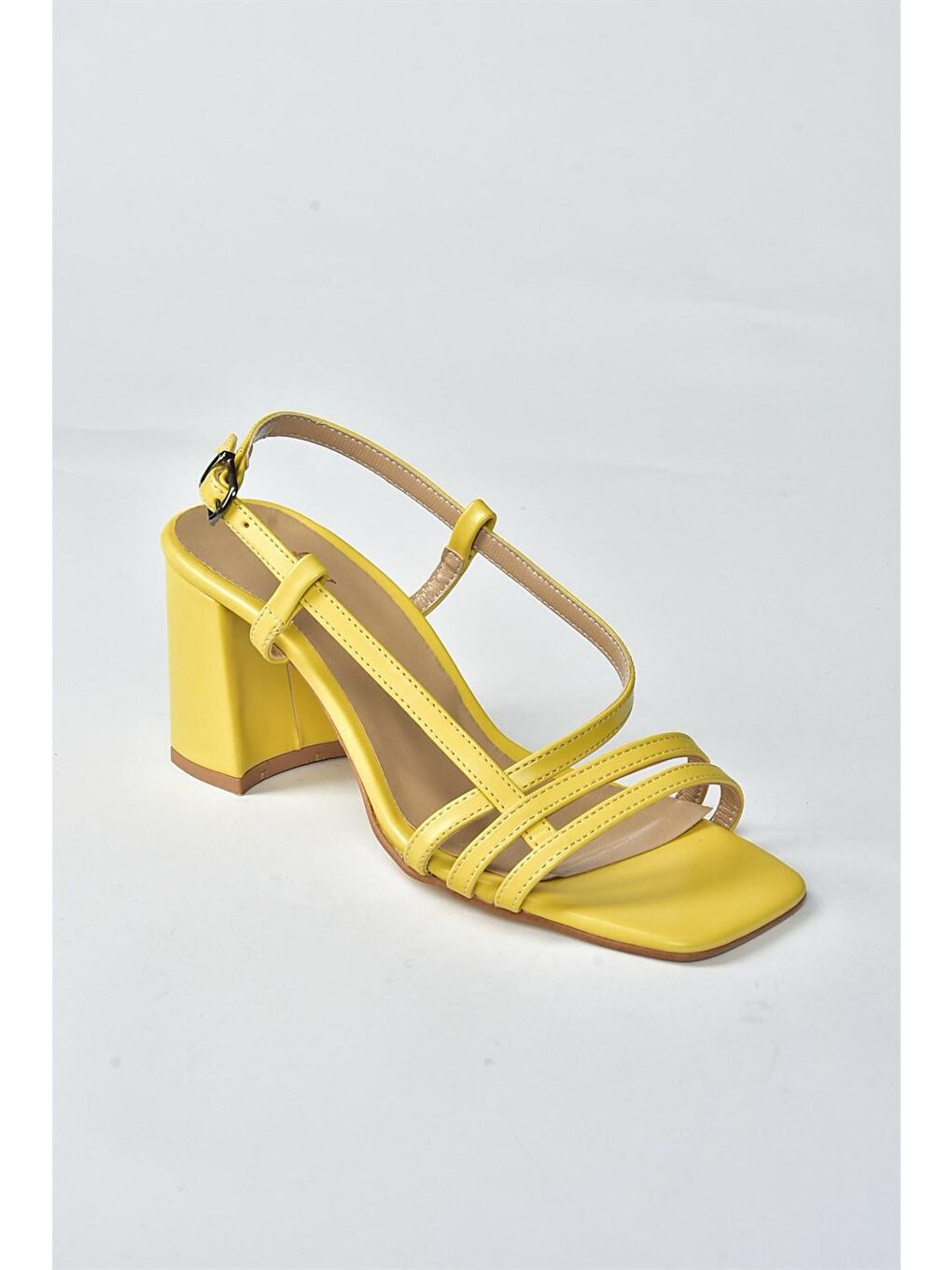 Sarı Kadın Topuklu Ayakkabı H922741009-2