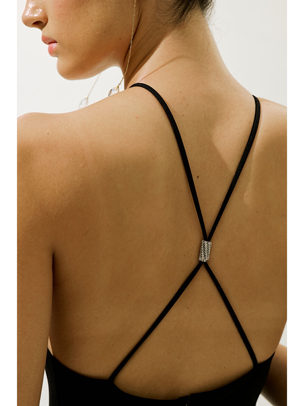 Frances Pelerinli Abiye Elbise Siyah-6