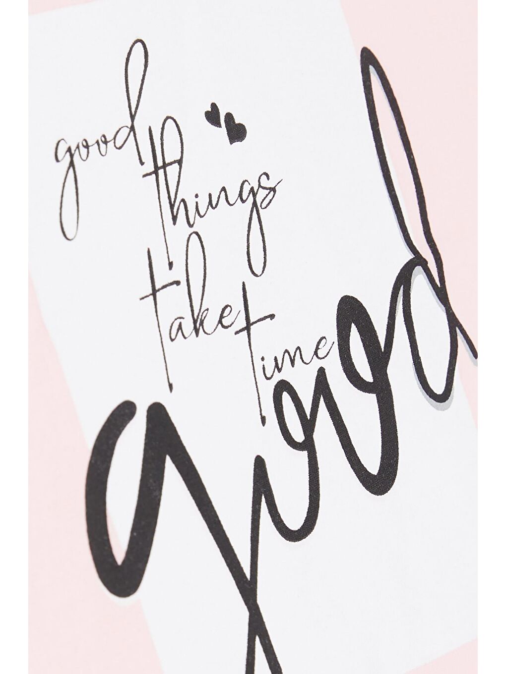 Kız Çocuk Crop Tişört Yazı Baskılı Yanları Yırtmaçlı Pembe (9-14 Yaş)-7