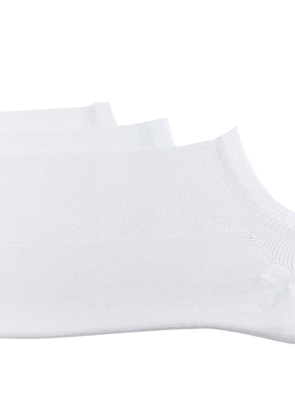 Beyaz Modal 6'lı Kadın Sneaker Çorap-2