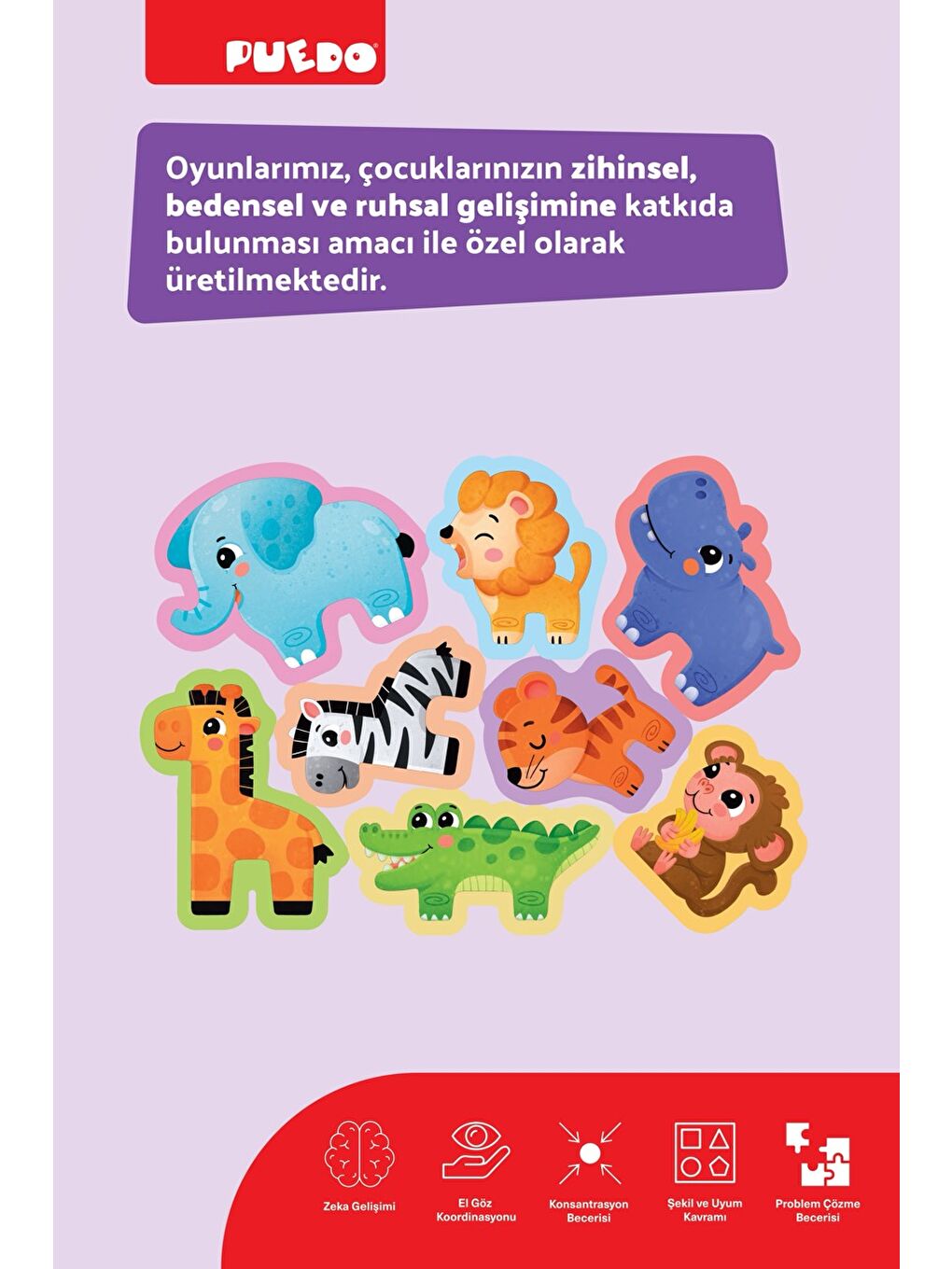Puedo Ayakta Durabilen Bebek Puzzle - Safari - 5