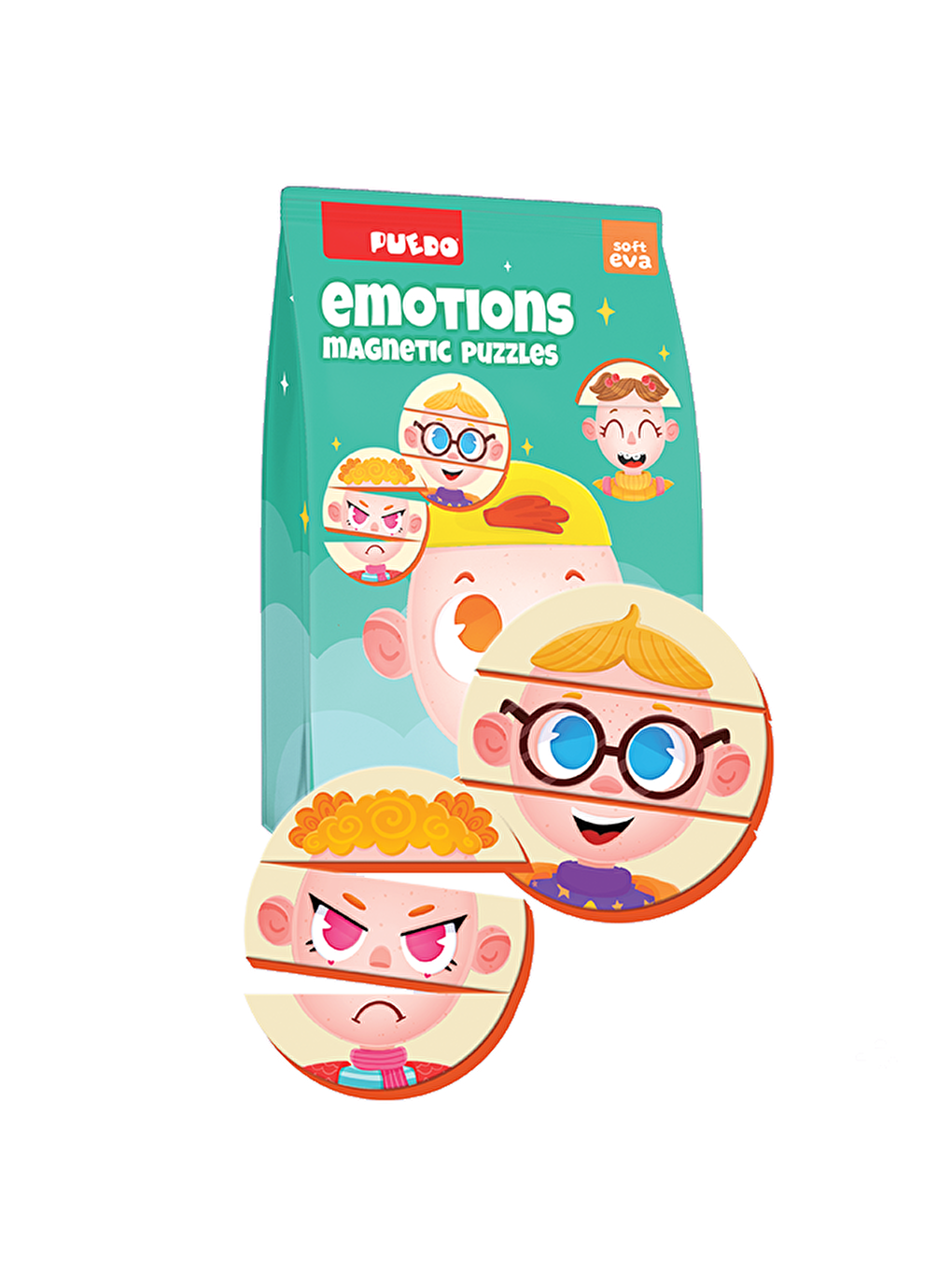 Puedo Manyetik Puzzle - Emotions (Duygular) - 2