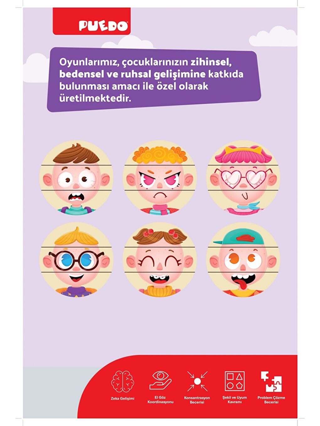 Puedo Manyetik Puzzle - Emotions (Duygular) - 7