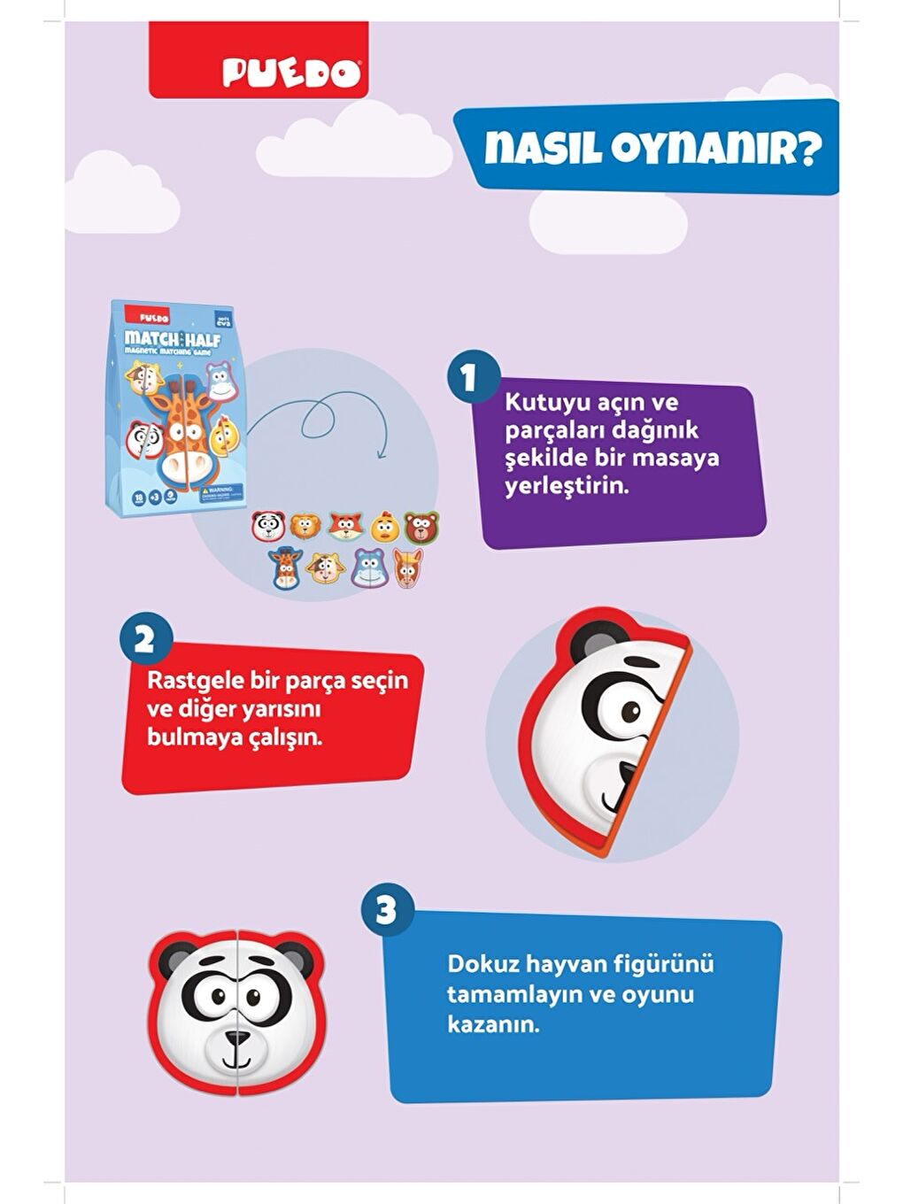 Manyetik Eşleştirme Oyunu - Match The Half-5