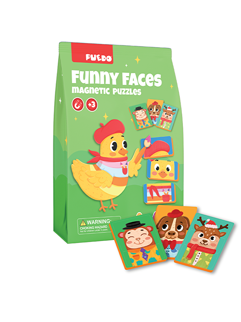 Manyetik Puzzle - Funny Faces (Sevimli Suratlar)-1