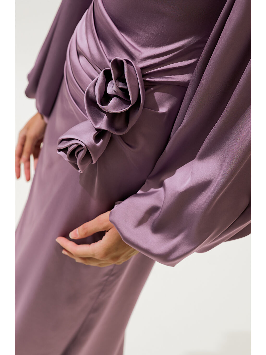 Leona Abiye Elbise Lila-3