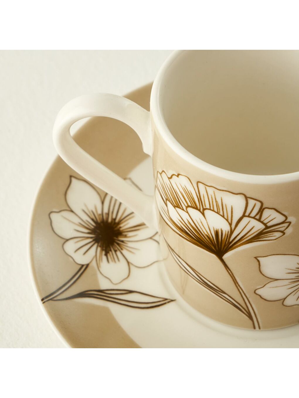 Karışık Rachel 2'li Kahve Fincanı Seti (90 cc)-4