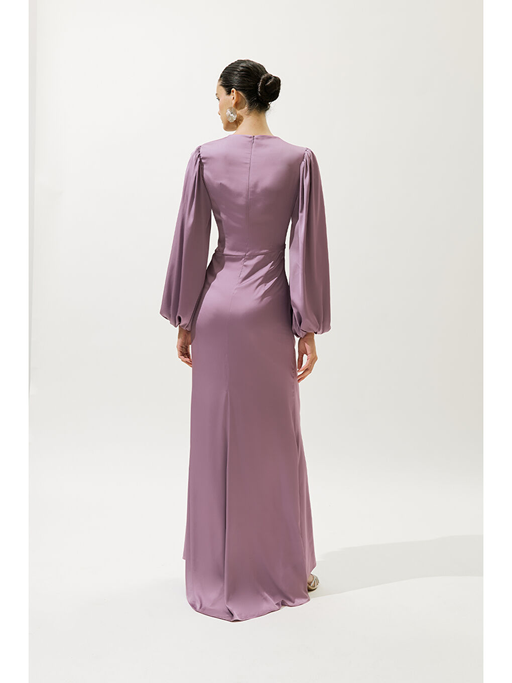 Leona Abiye Elbise Lila-6