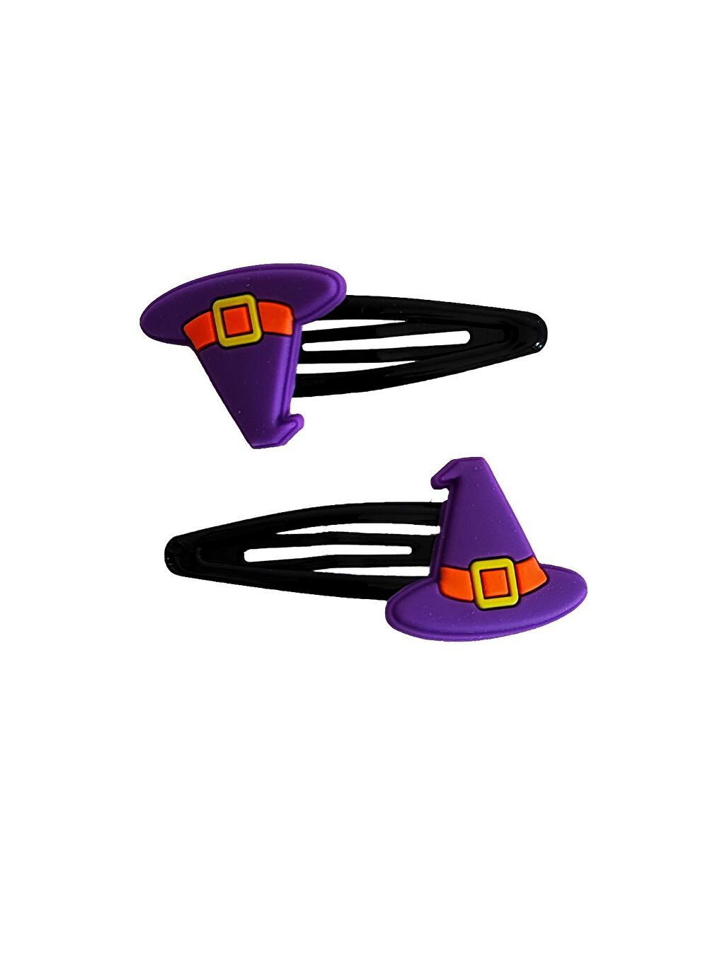 Mor Halloween Cadılar Bayramı Saç Tokası Pens 2'li Set-2