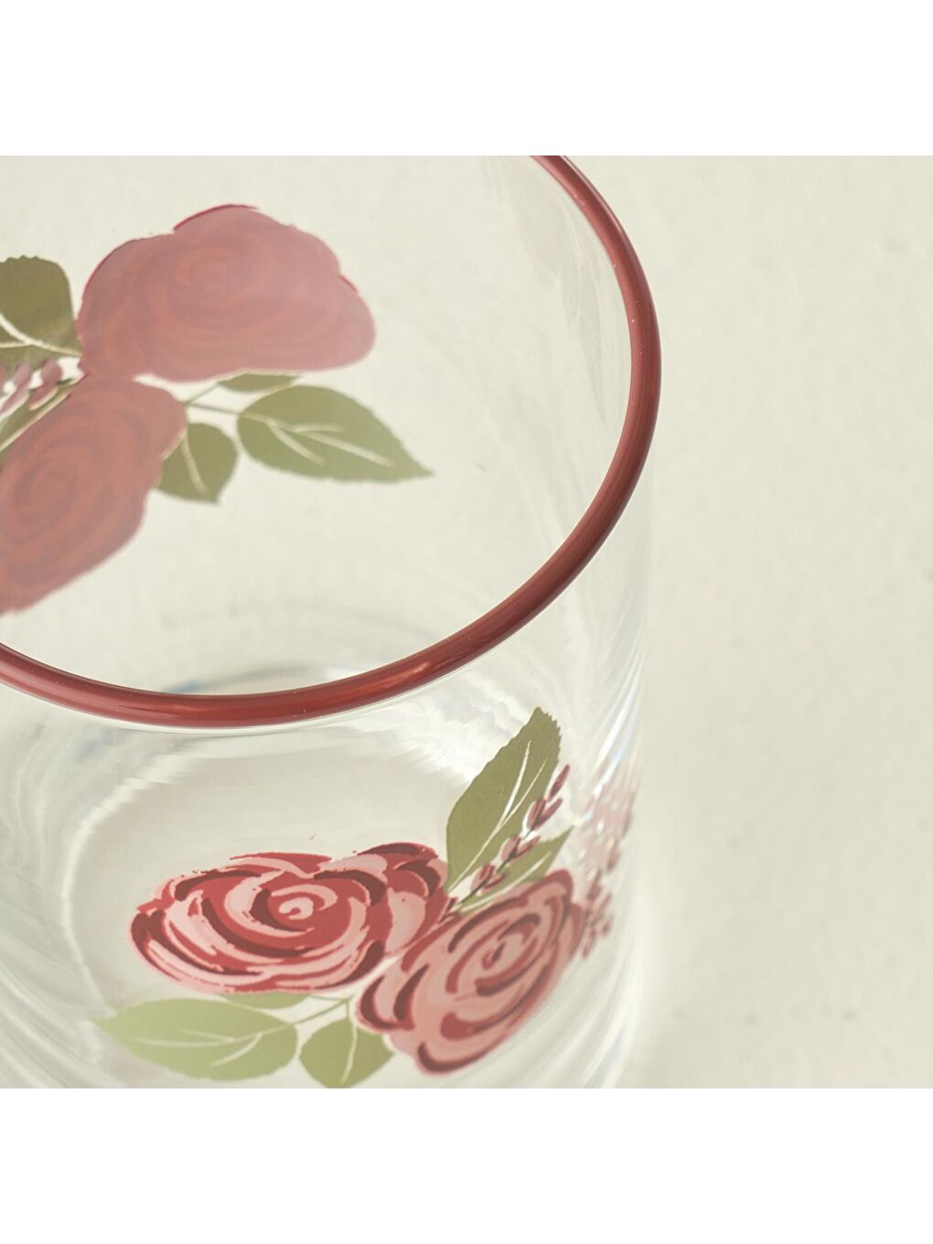 Karışık Rose 6'lı Kahve Yanı Su Bardağı (100 cc)-4