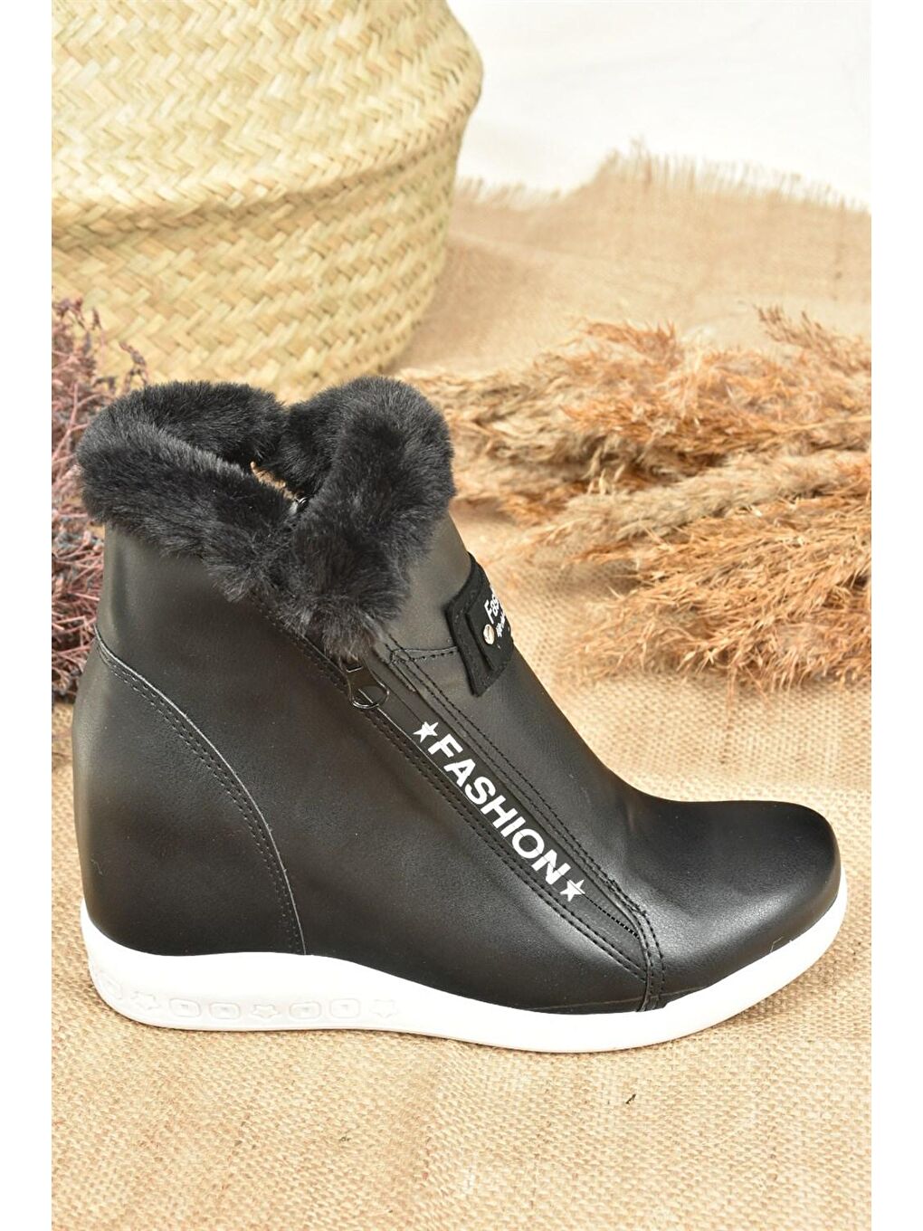 Fox Shoes Siyah L2396100 Siyah Kadın Bot - 1