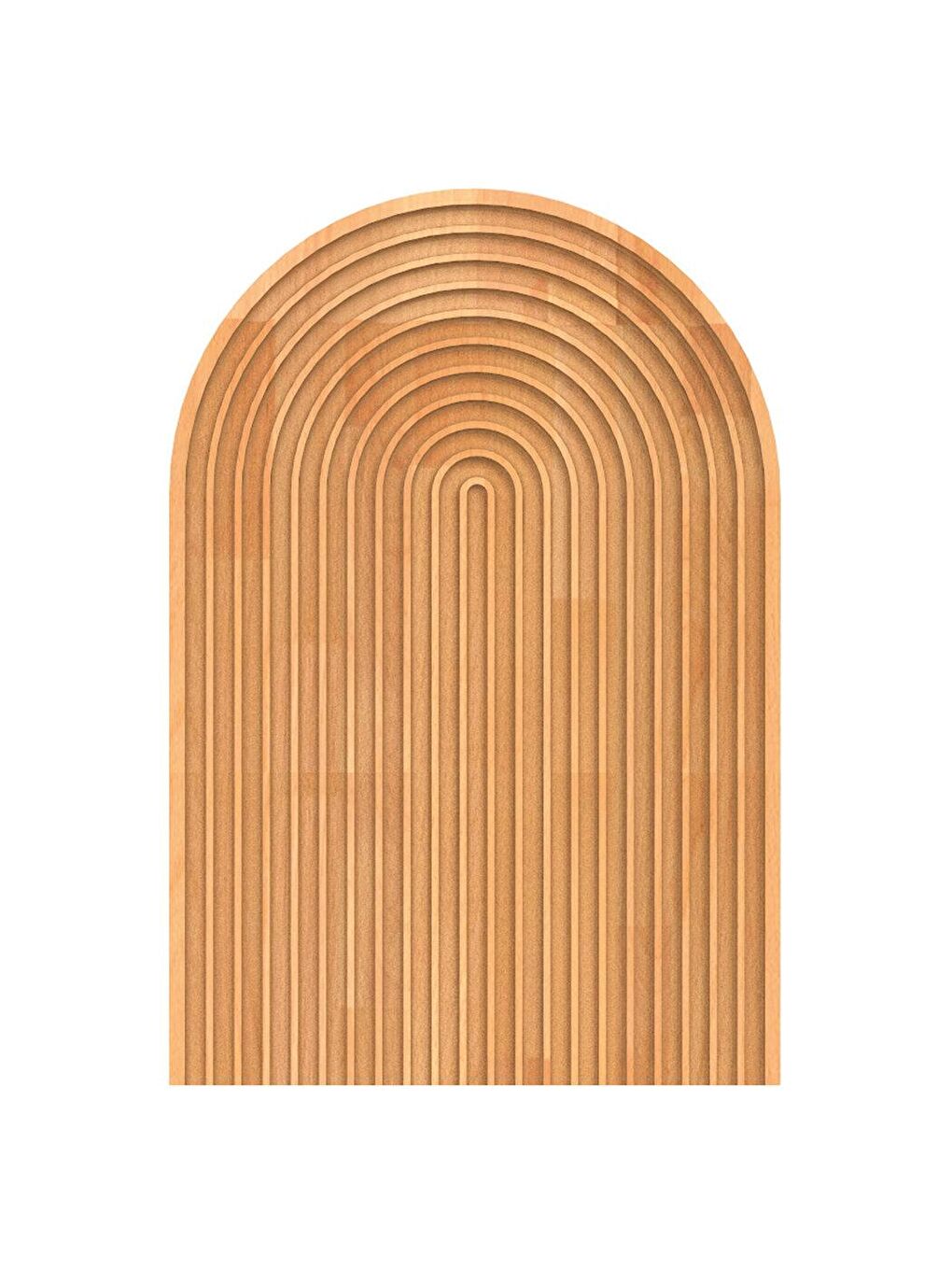 Kahverengi Boho  24cm Ahşap Servis Tabağı - Kayın Sunum Tepsisi