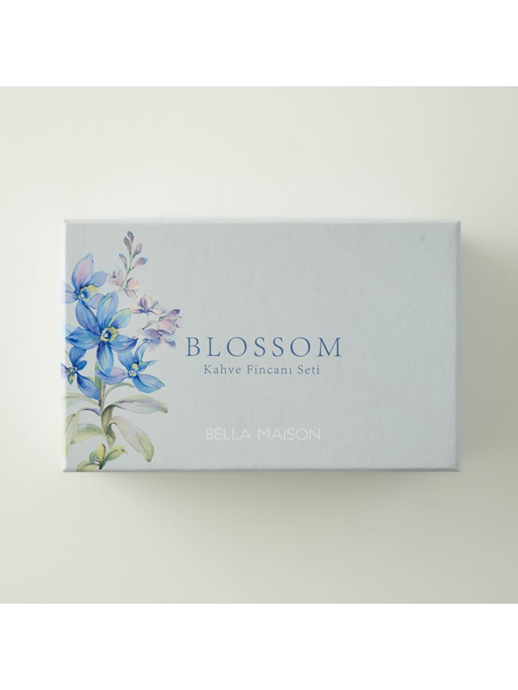 Blossom Porselen 2'li Kahve Fincanı Seti Mavi (90 cc)-4