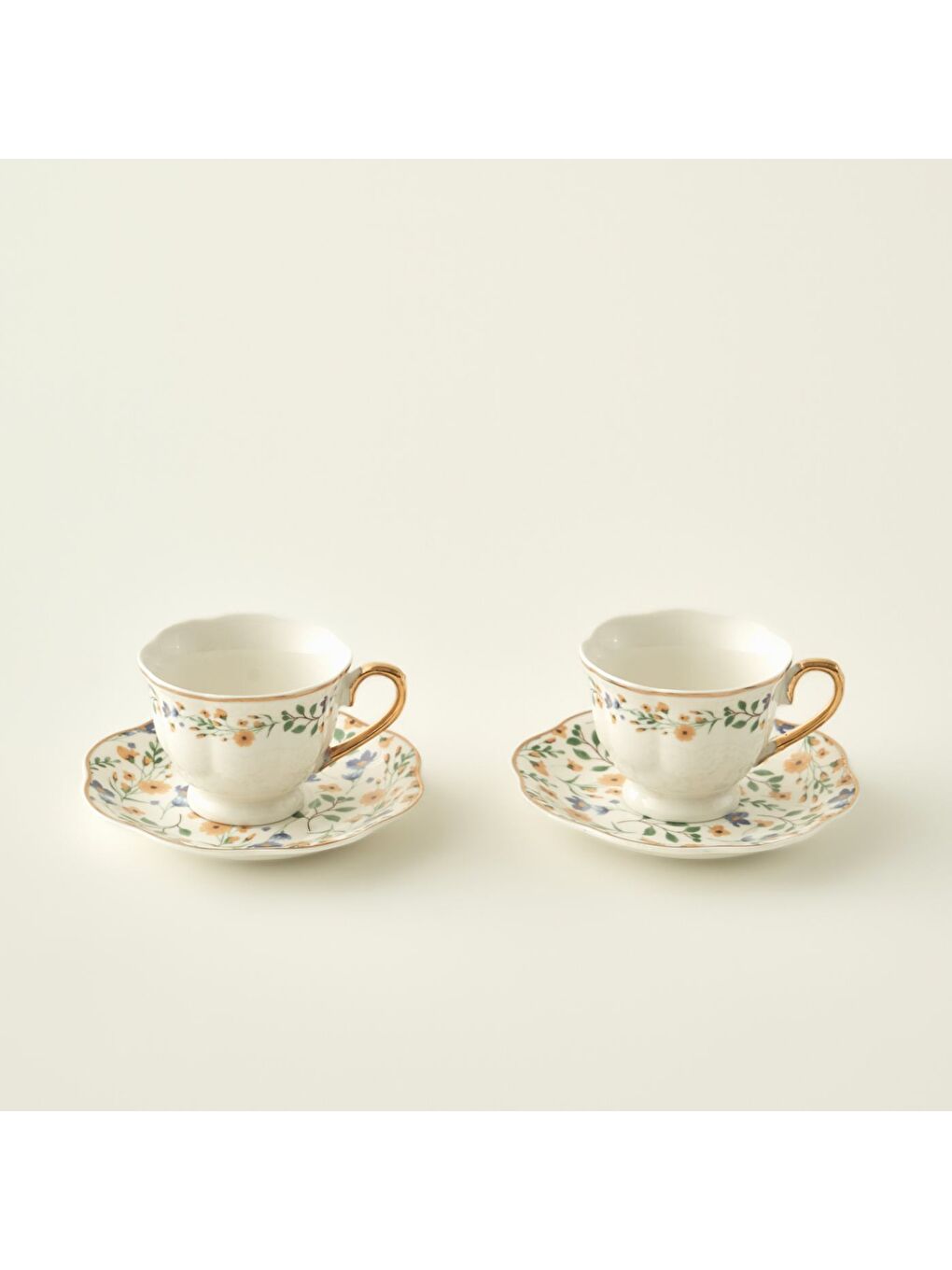 Karışık Juliette Porselen 2'li Kahve Fincanı Seti (90 cc)-1