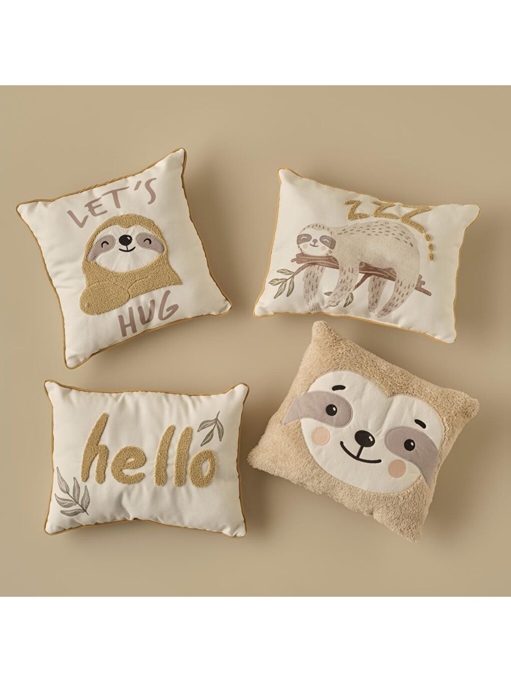 Bella Maison Bej Sloth Kids Kırlent Bej - 4