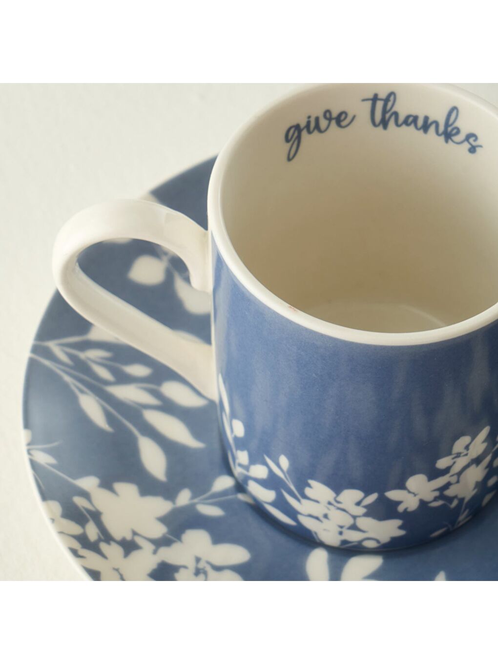 Thankful 2'li Porselen Kahve Fincanı Seti Mavi (90 cc)-3