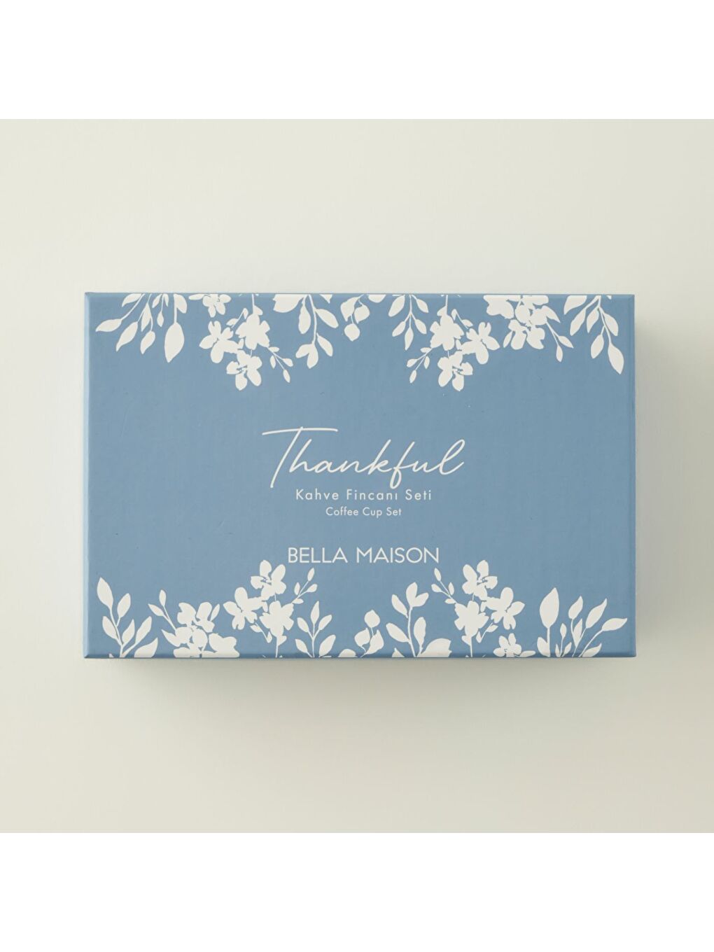 Thankful 2'li Porselen Kahve Fincanı Seti Mavi (90 cc)-4