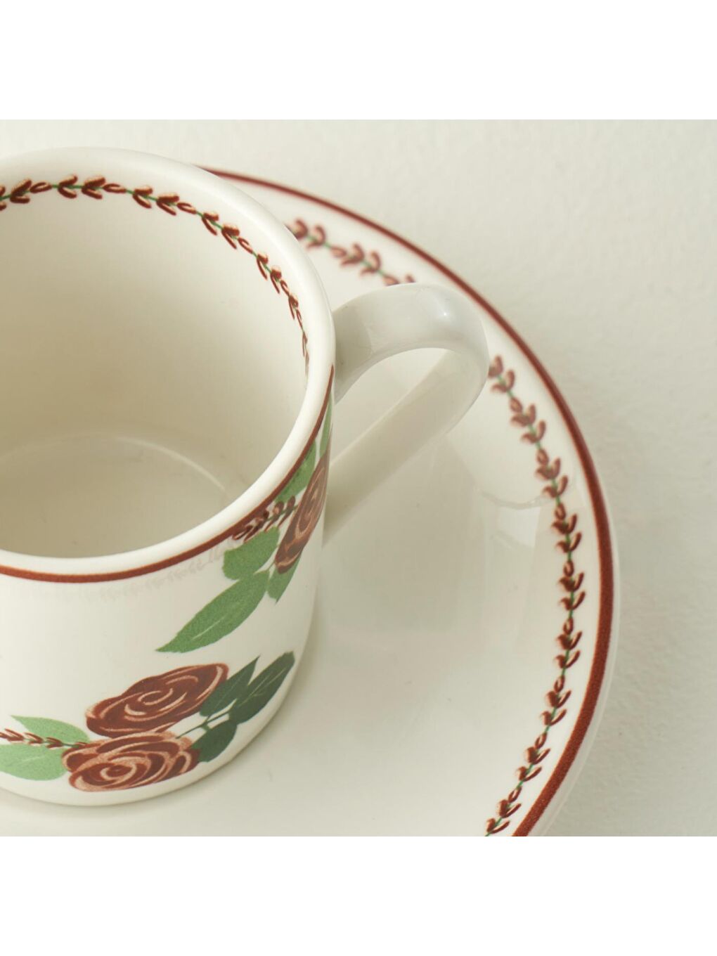 Karışık Rose 2'li Porselen Kahve Fincanı Seti (90 cc)-3