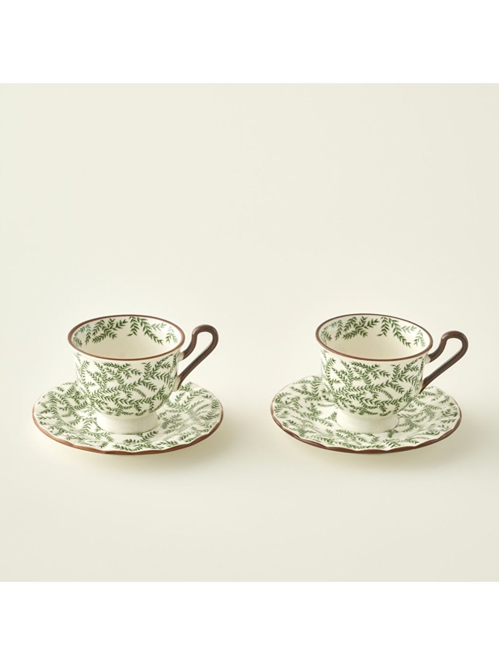 Karışık Ivy Porselen 2'li Kahve Fincanı Seti (90 cc)-2