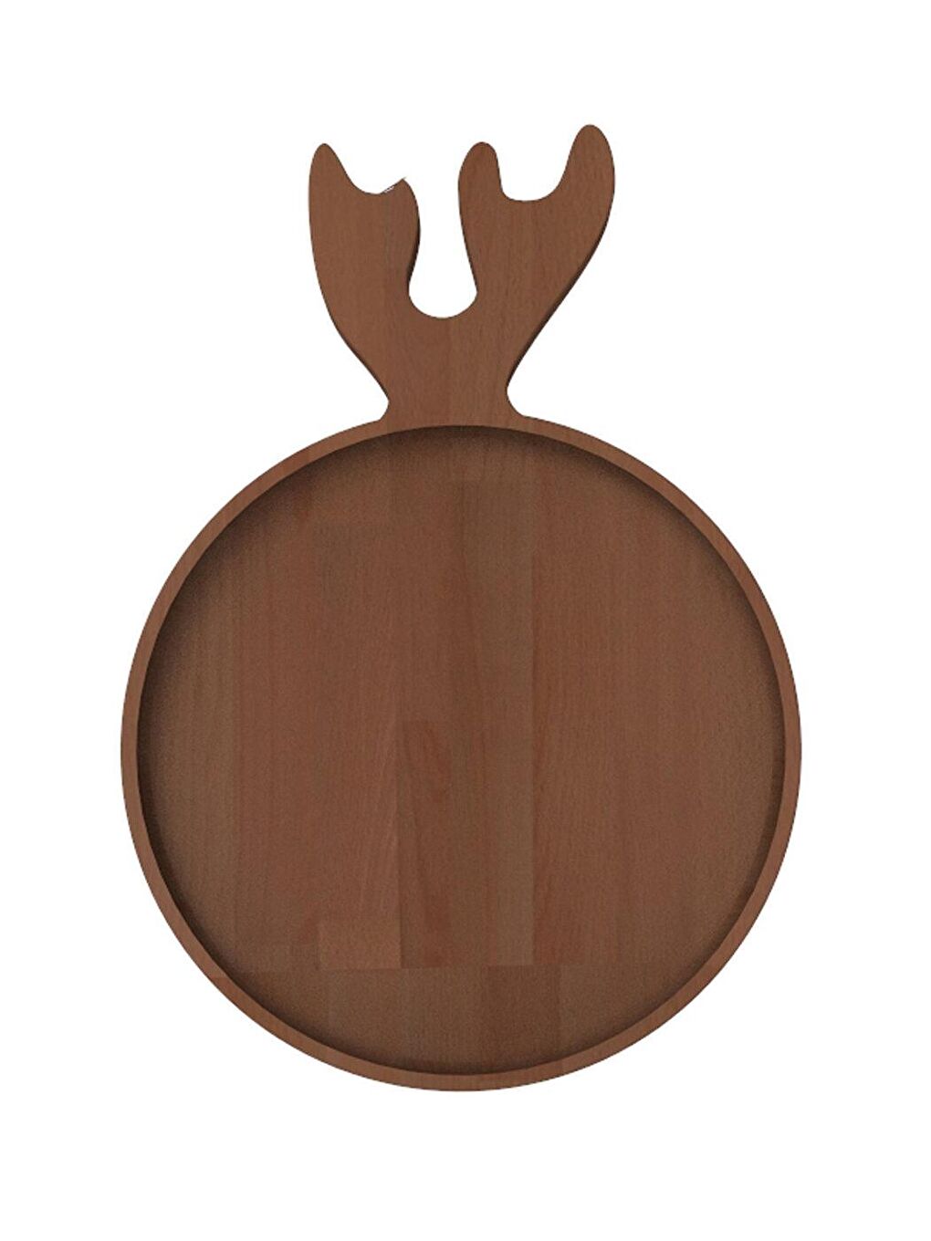 Kahverengi Ahşap Geyik Tabak 21cm - Venge