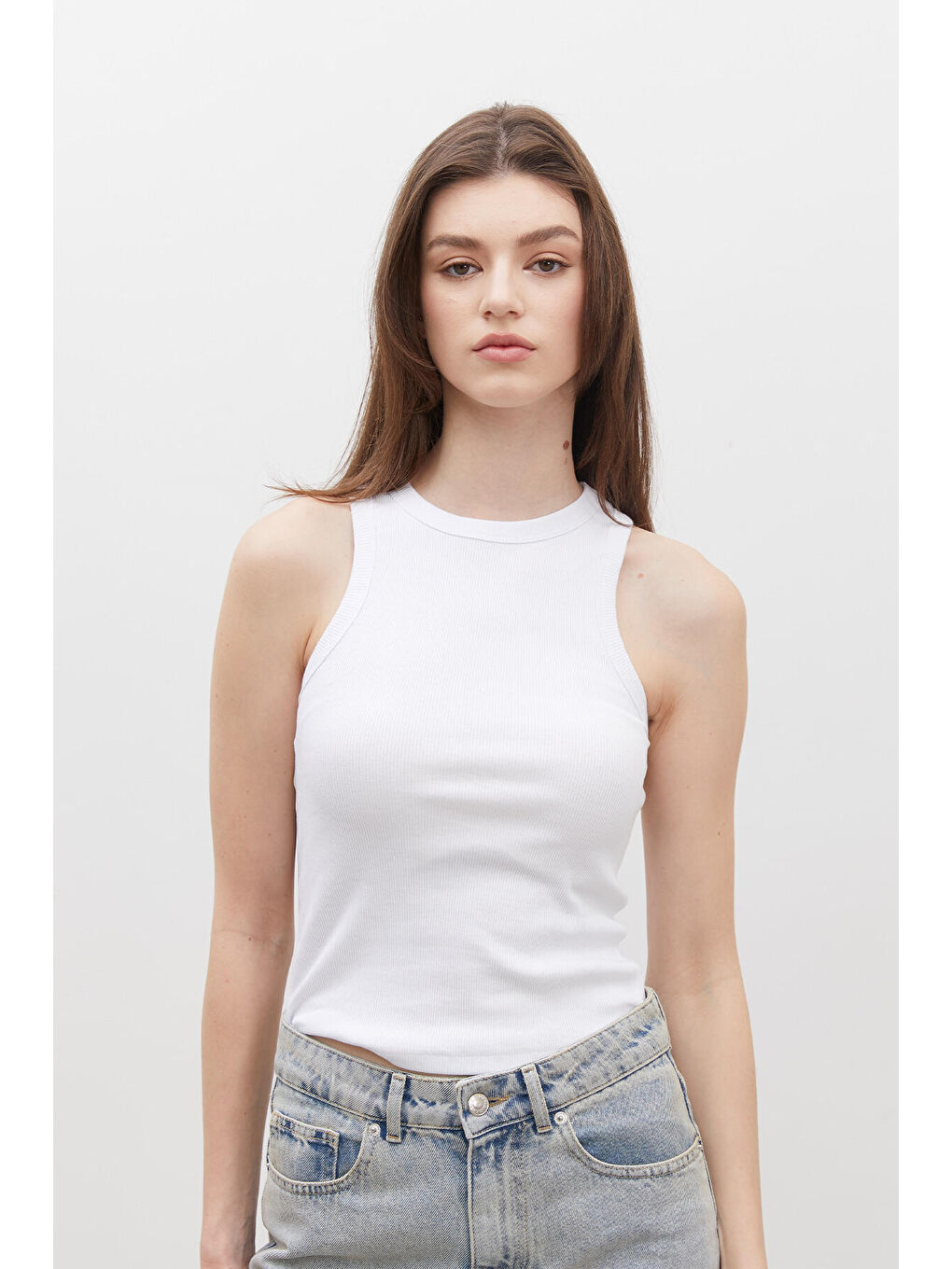 Fitilli Sıfır Kol Body Beyaz-3