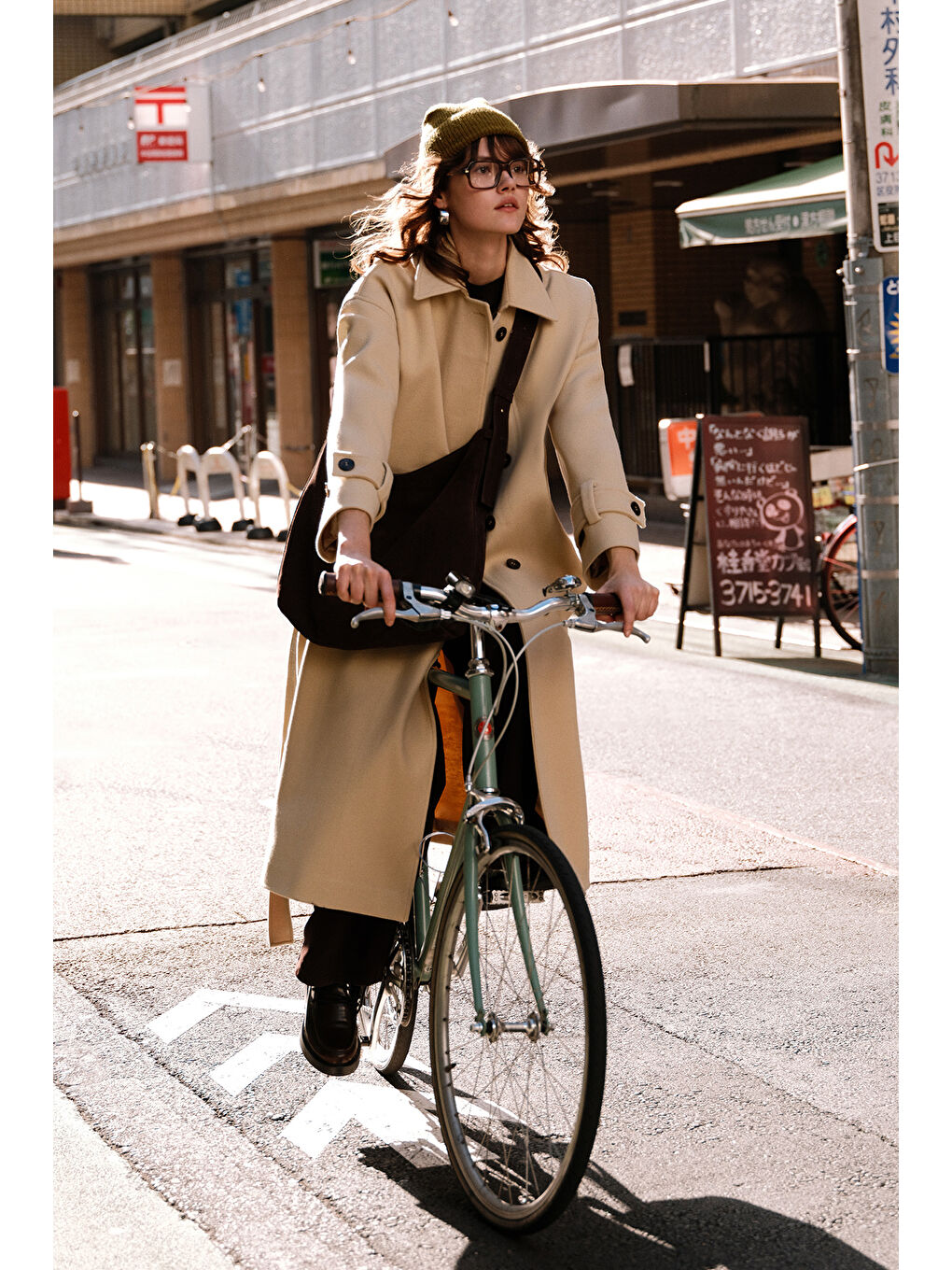 Andy Oversize Kaşe Kaban Bej