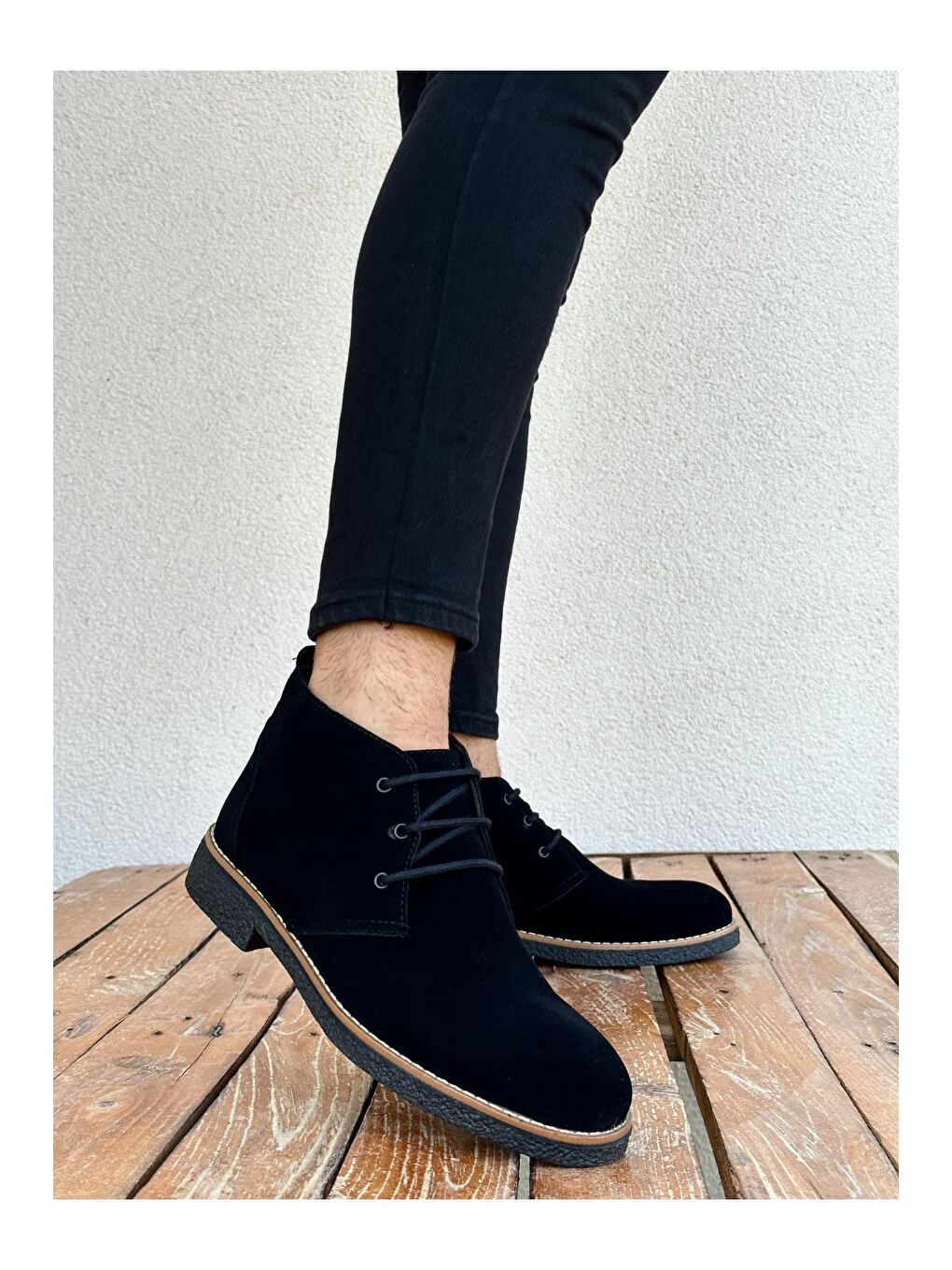 Siyah Muggo Dase Bağcıklı Erkek Chelsea Kışlık Bot-1