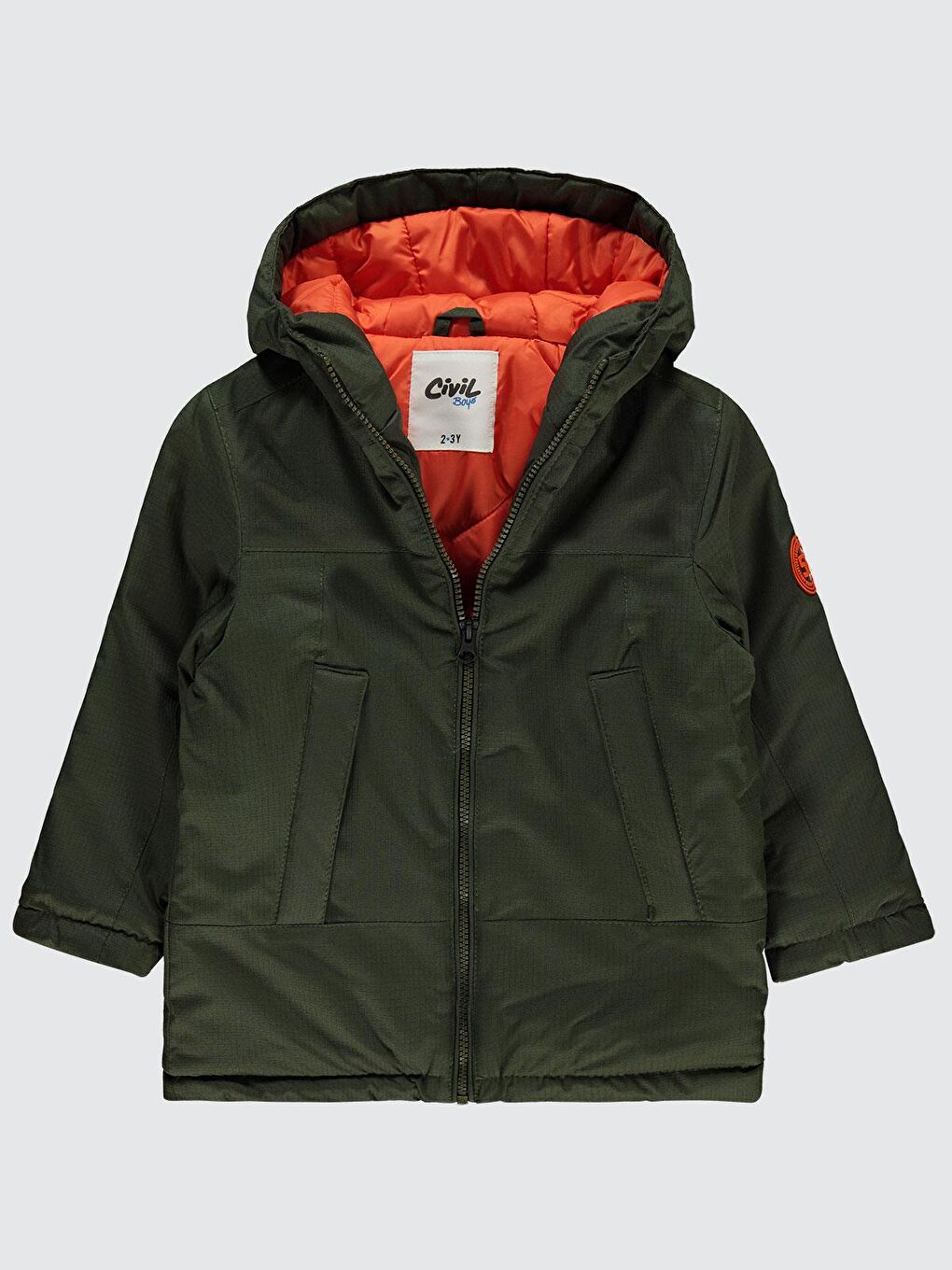 Boys Kapak Cepli Parçalı 2-5 Yaş Mont - Haki 4-5 Yaş-2