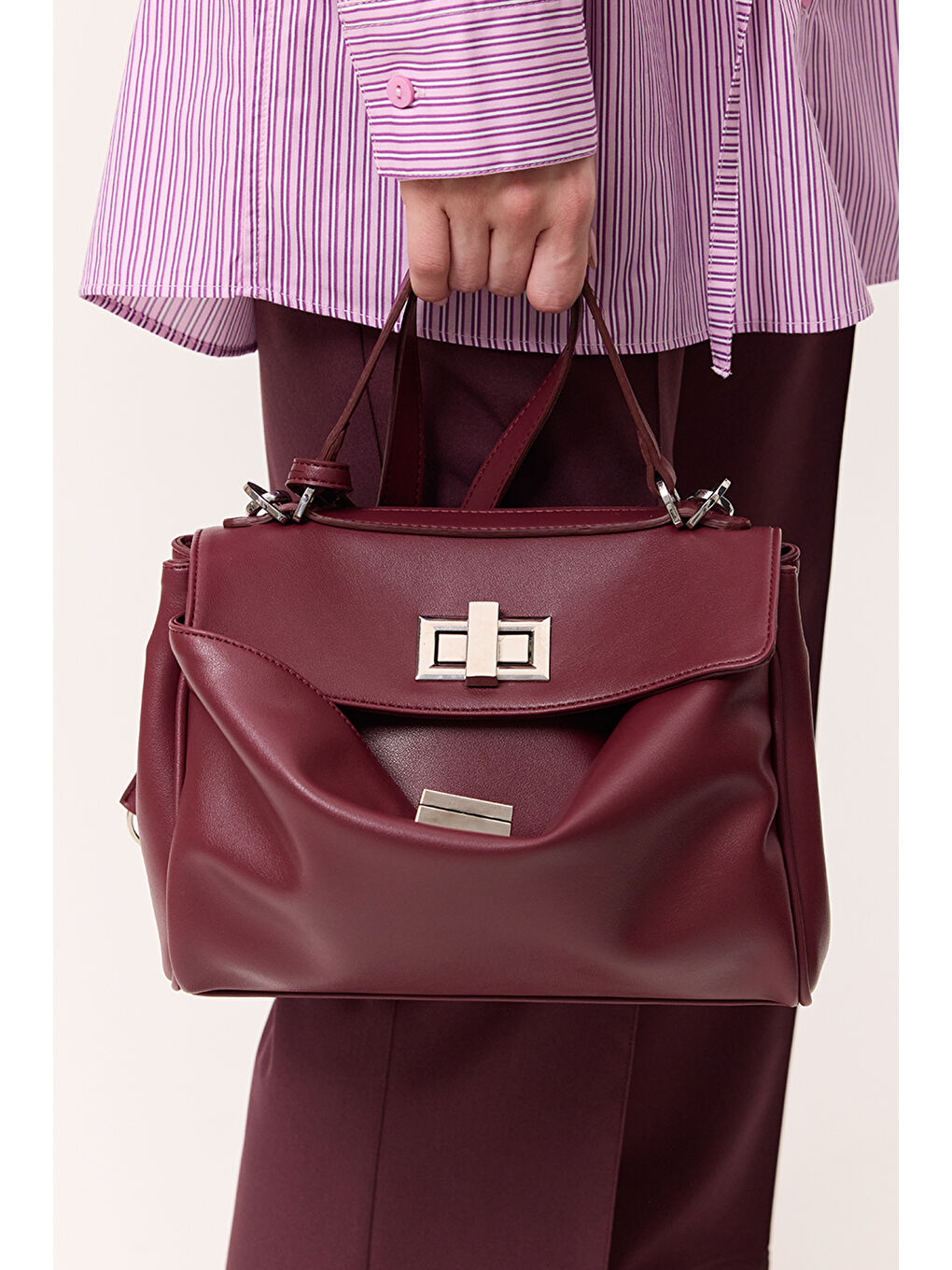 Arte Omuz Çantası Bordo-2