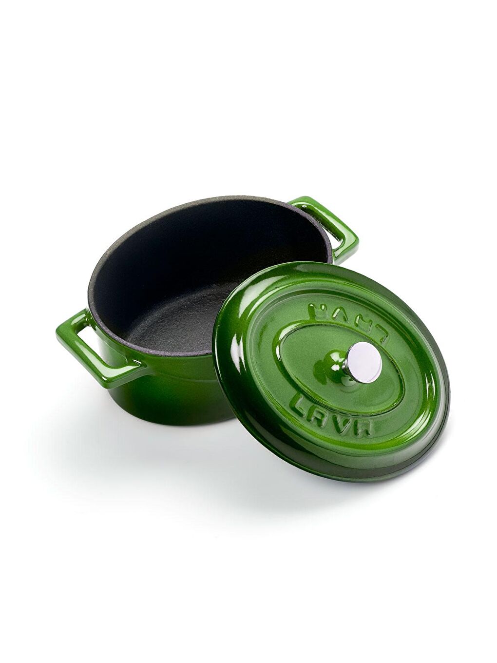 Yeşil Mini Oval Tencere. Trendy Serisi Ölçü 9x12cm.-1