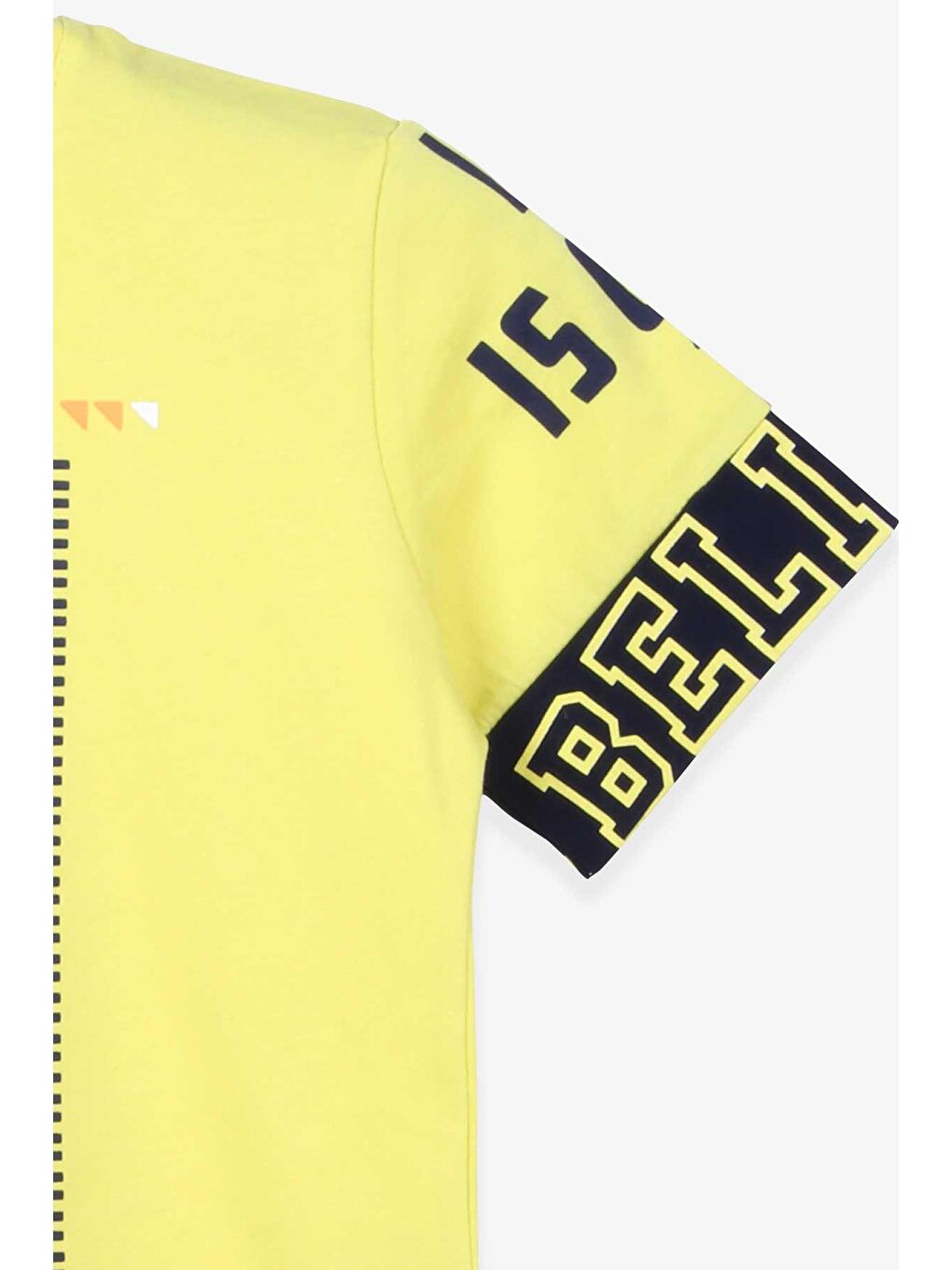 Sarı Erkek Çocuk Tisört Baskili Sari (9-14 Yaş)-3