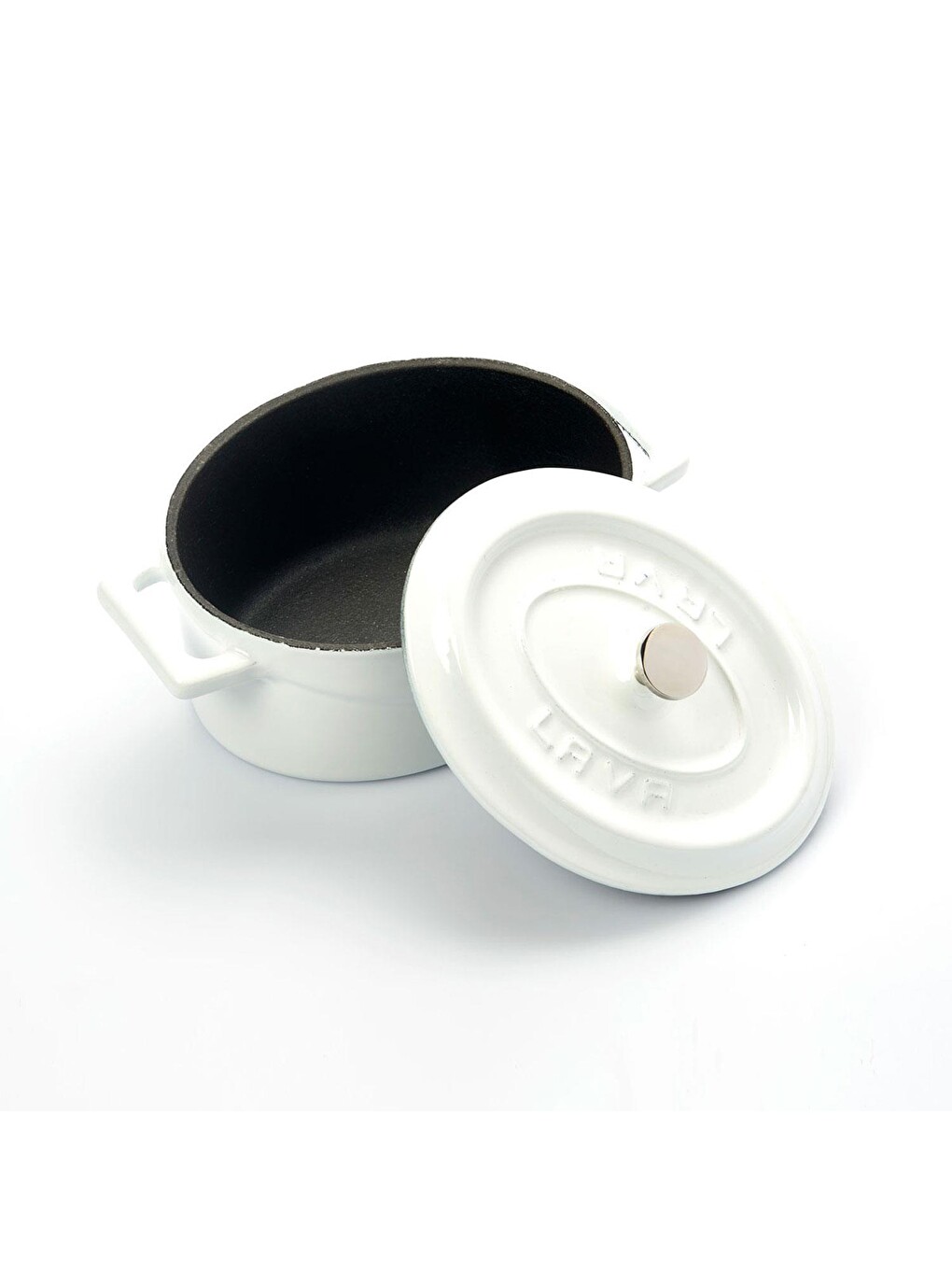 Beyaz Mini Oval Tencere. Trendy Serisi Ölçü 9x12cm.-1