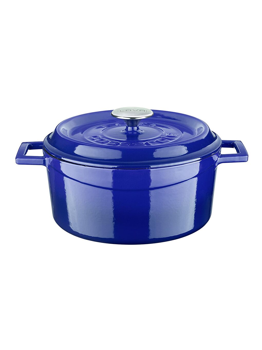 Mavi Yuvarlak Tencere Döküm Demir Yekpare Kulplu Edition Serisi Çap(Ø)24cm.