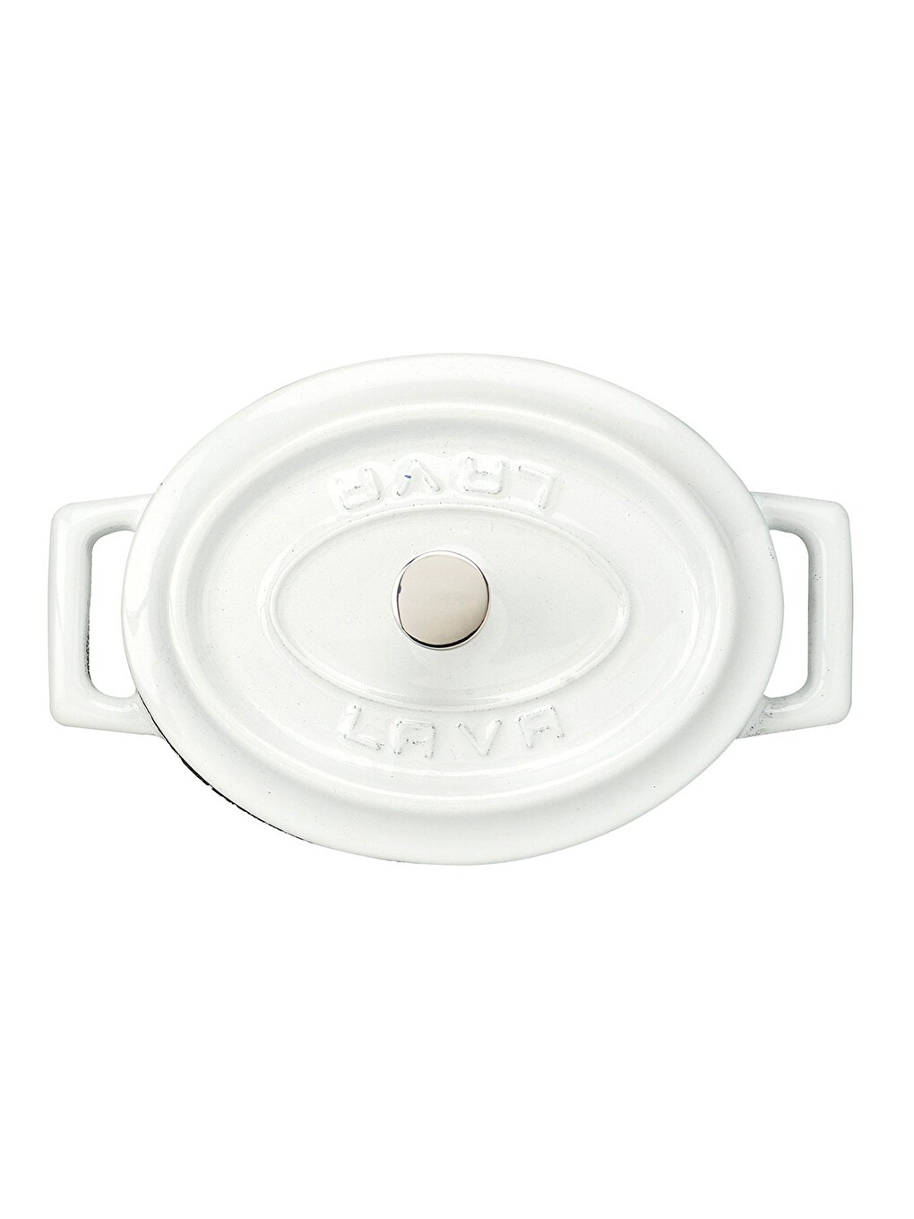 Beyaz Mini Oval Tencere. Trendy Serisi Ölçü 9x12cm.-2