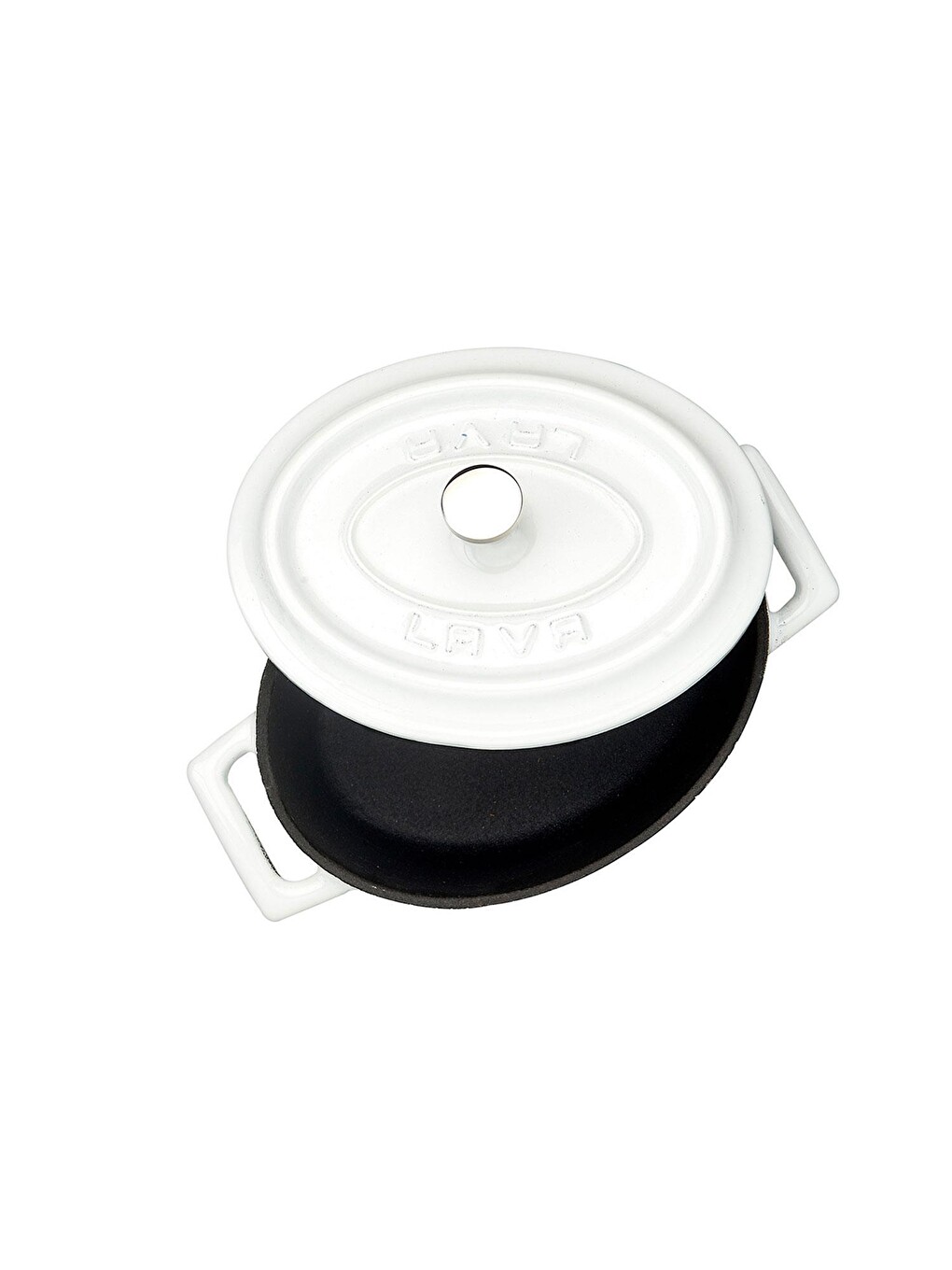 Beyaz Mini Oval Tencere. Trendy Serisi Ölçü 9x12cm.-3